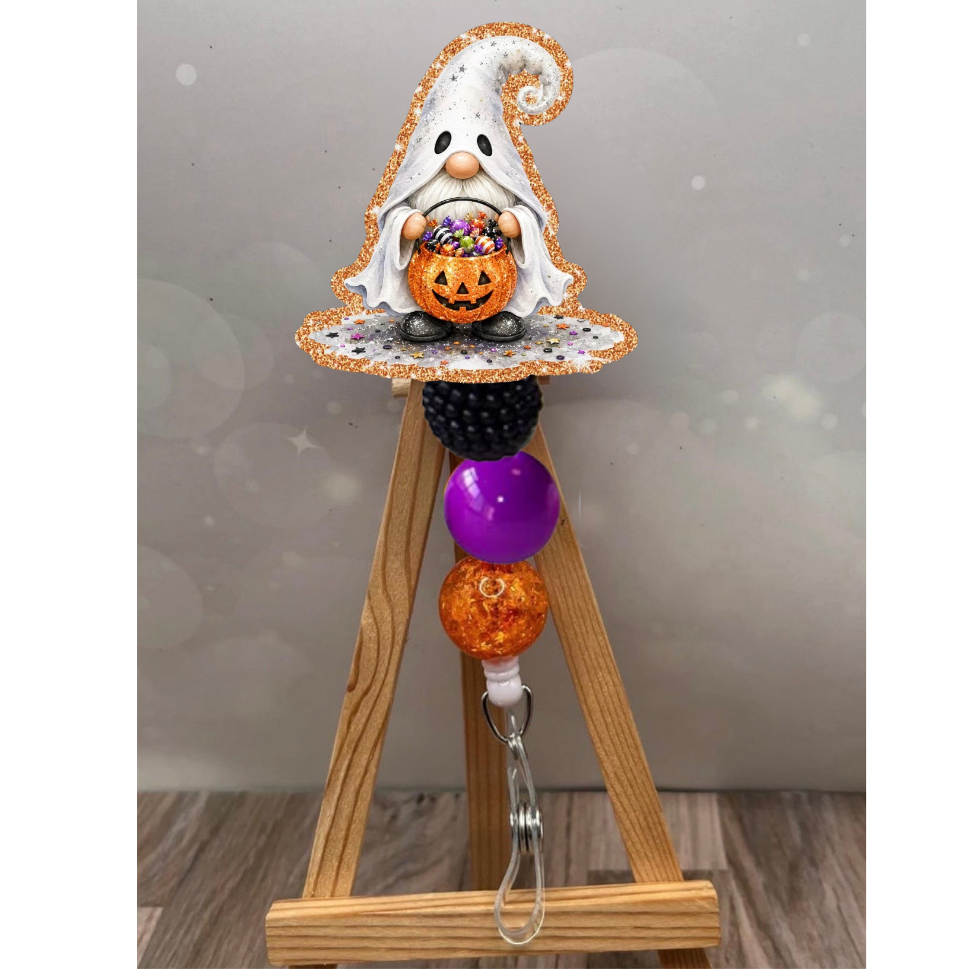 Ghost Gnome Badge Pull