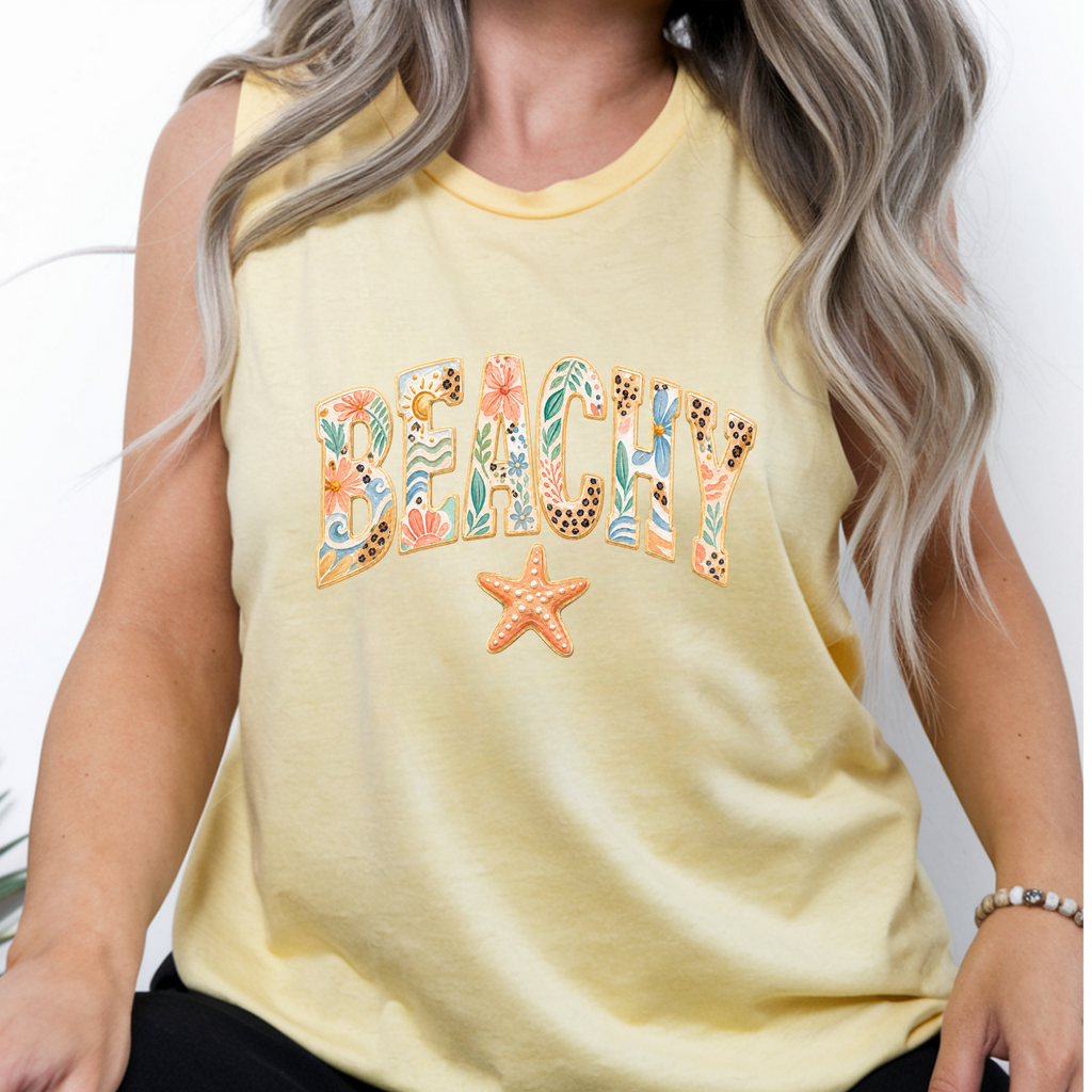 Beachy – Garment-Dyed Comfort Colors Tank