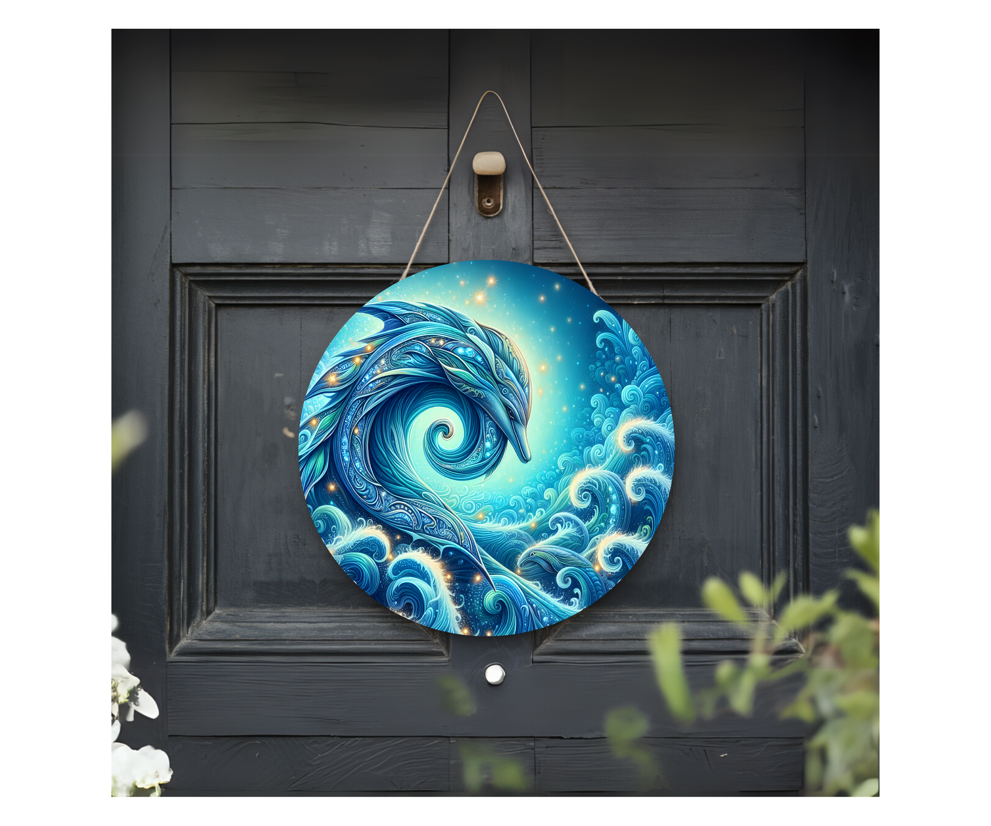 Make a Splash Dolphin Door Signs, Multiple images options.