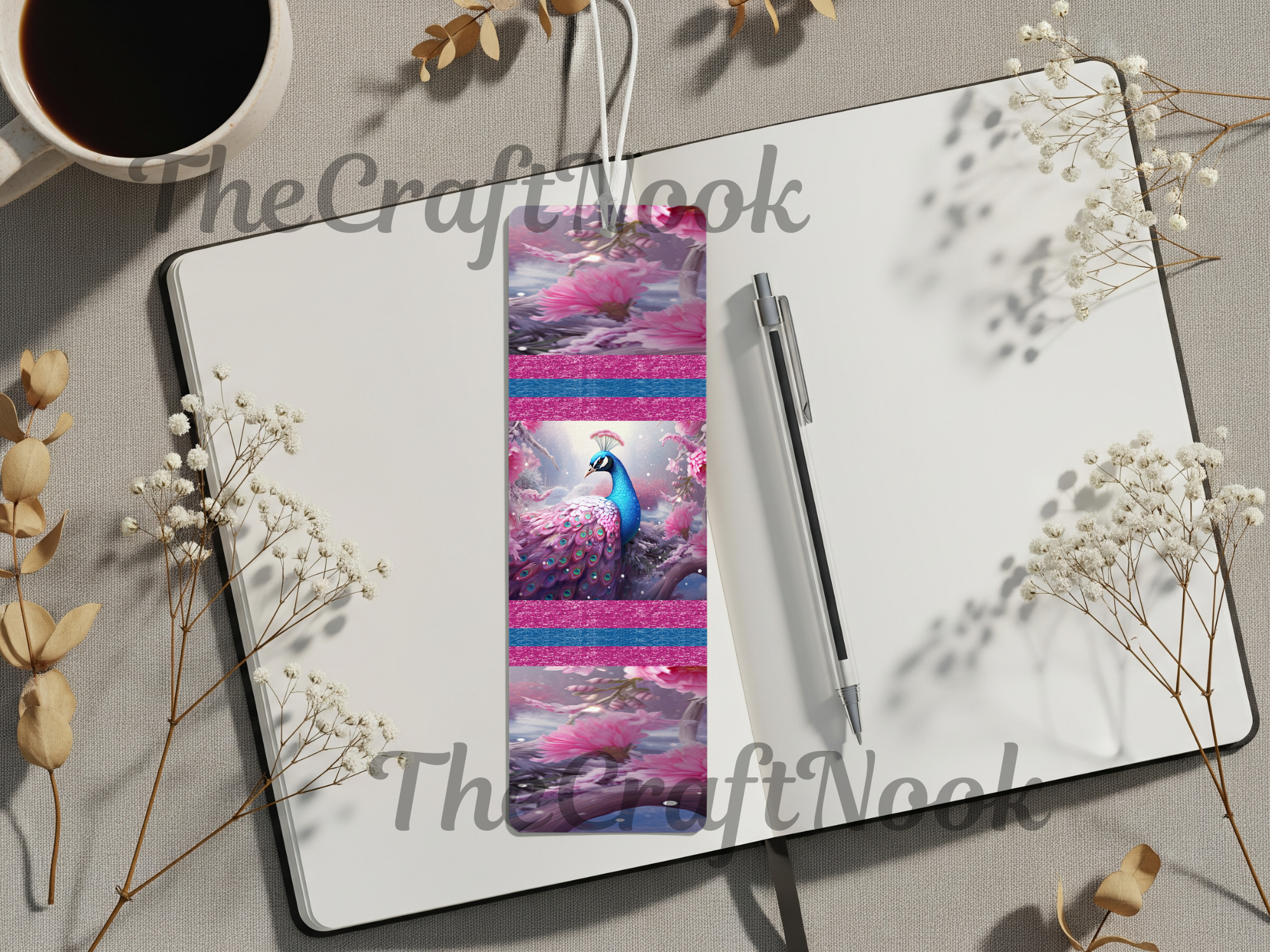 Aluminum Metal Bookmarks, Peacock Images, A little luxury for every chapter