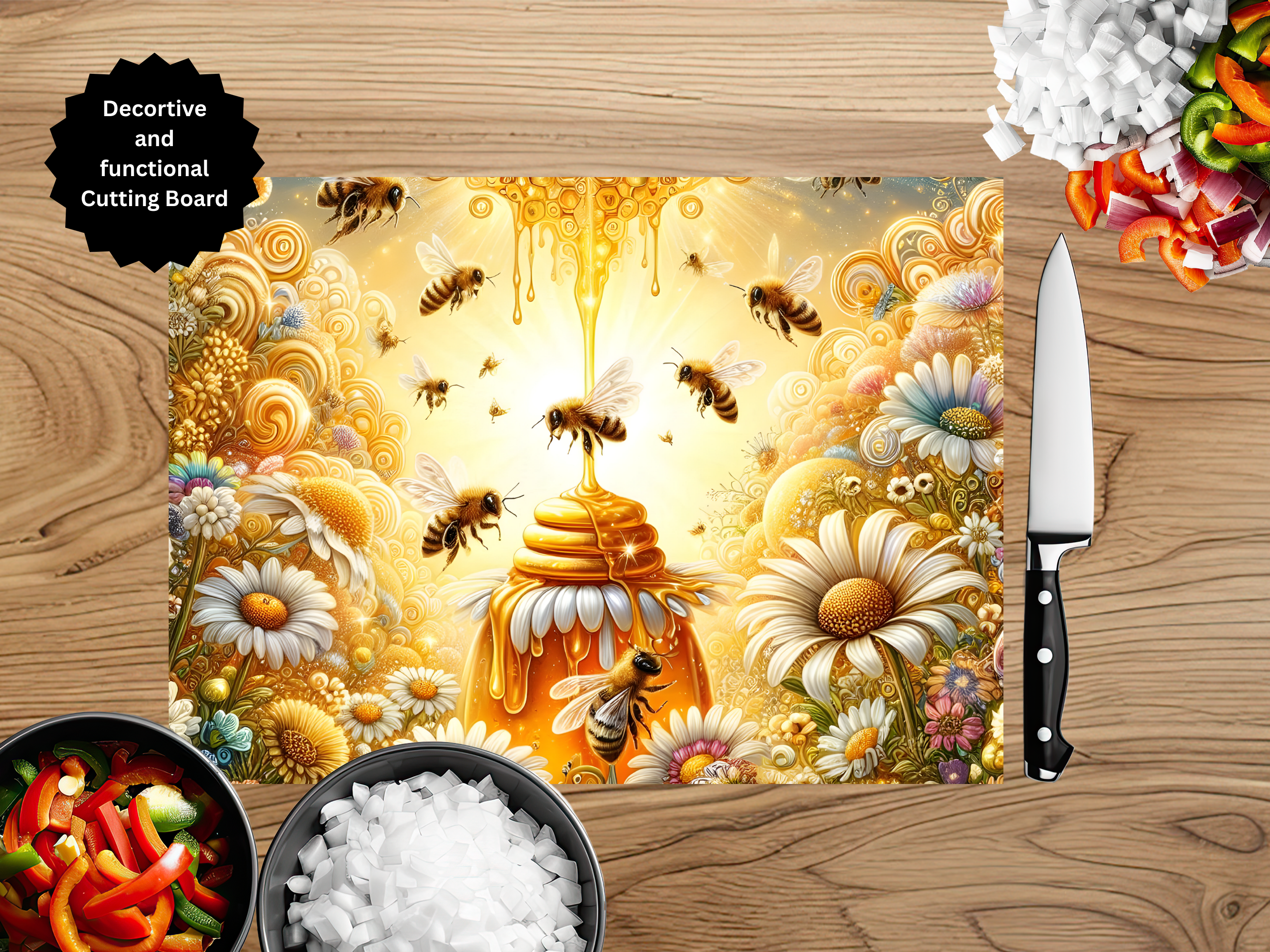 Honeybee Cutting board