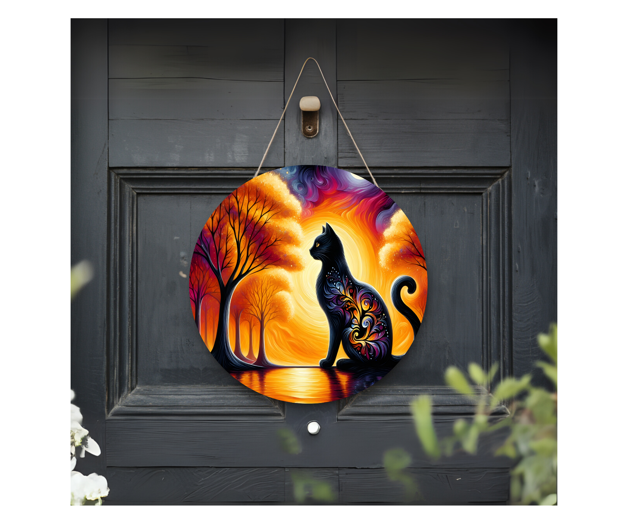 Purr‑sonality Lives Here Cat Door signs