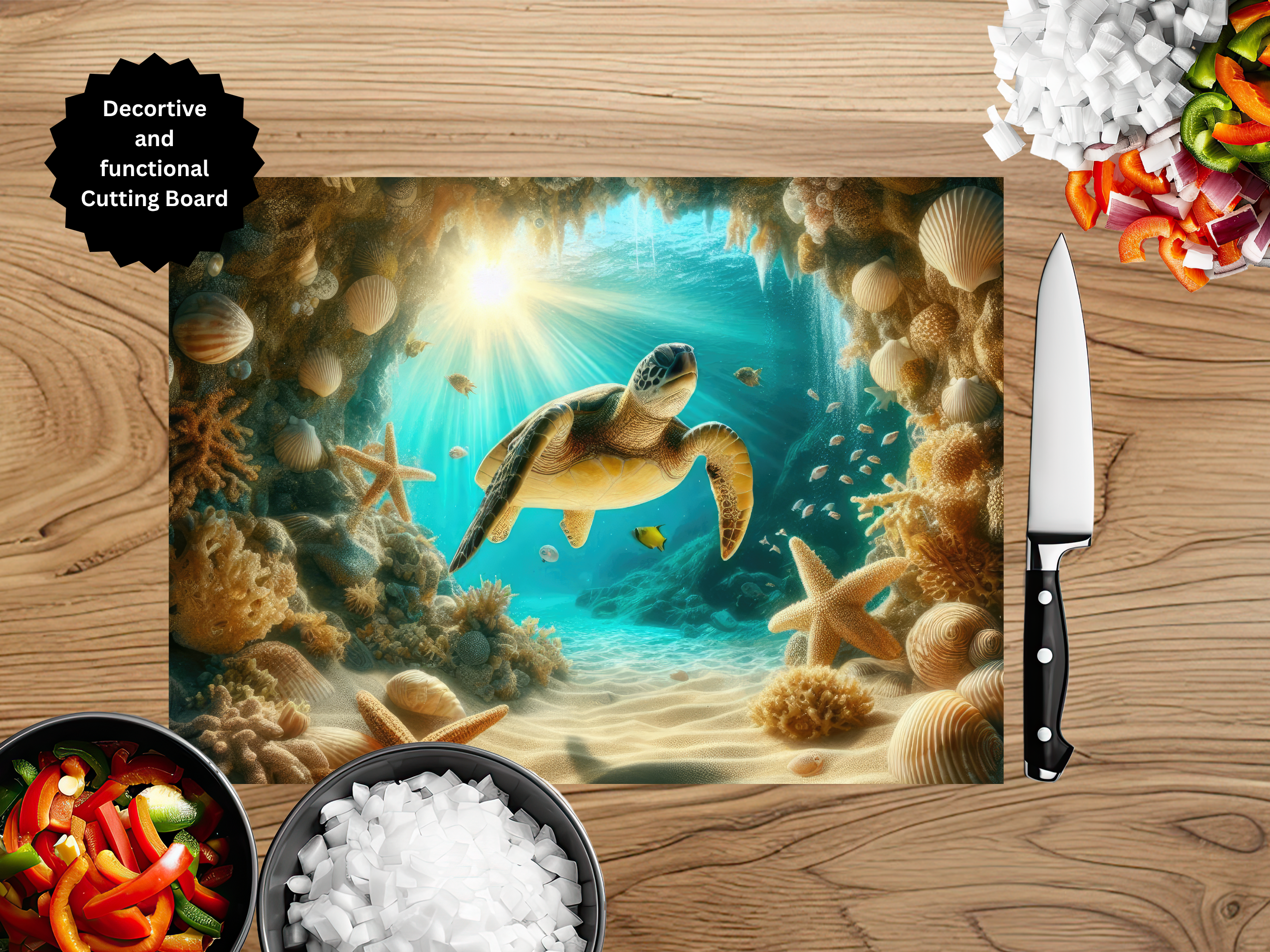 Sea Turtle Cutting Board