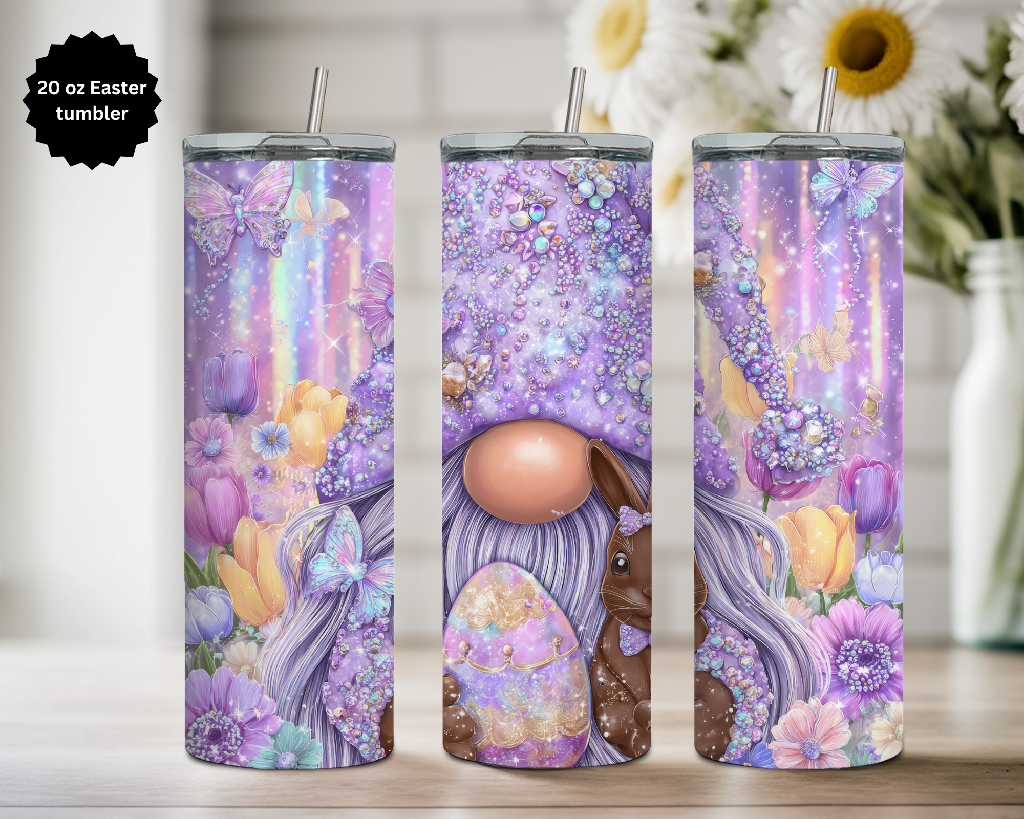 20 oz Easter Tumbler Collection. Multiple Images Available.
