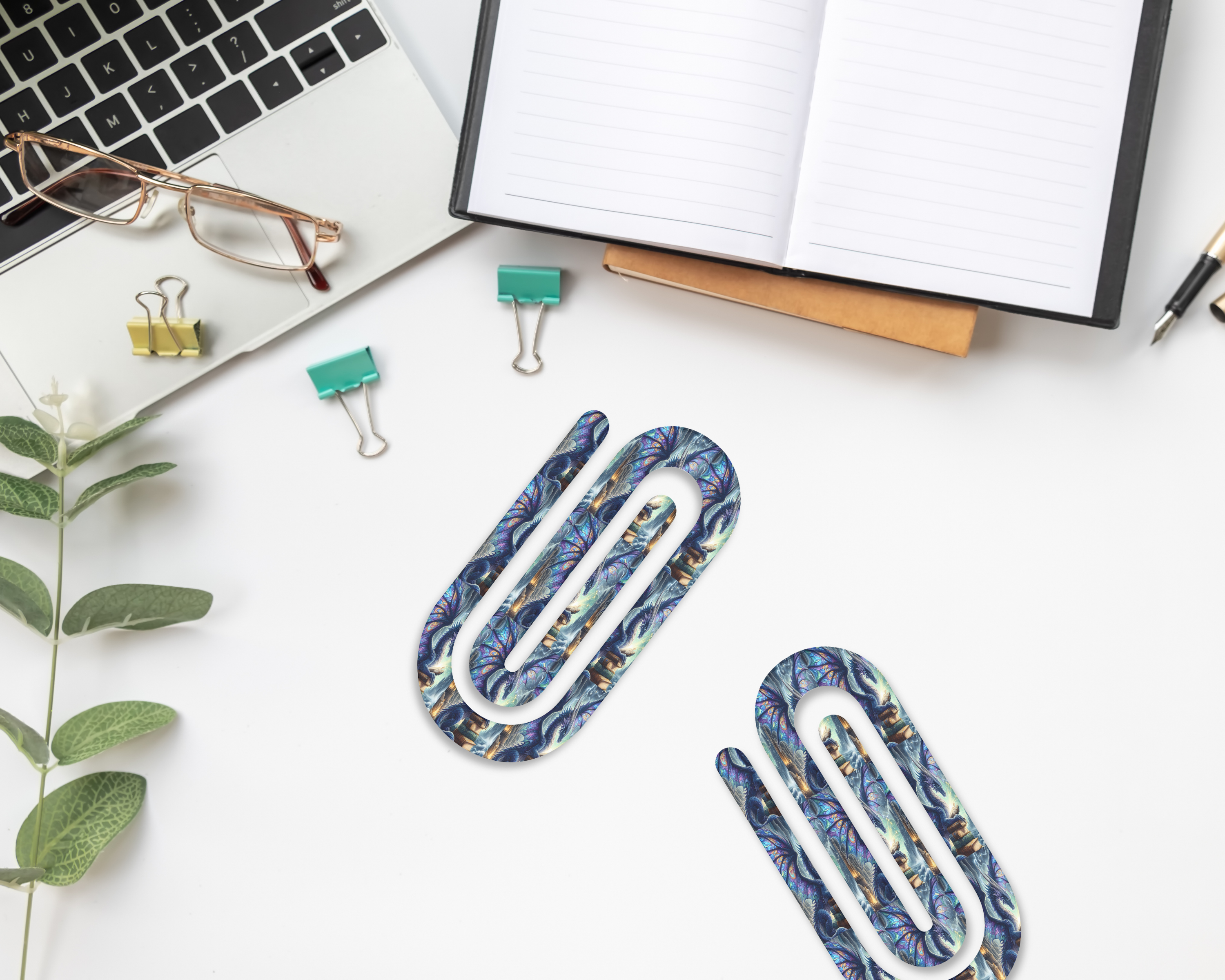 Majestic Dragon Scales Jumbo Paper Clips