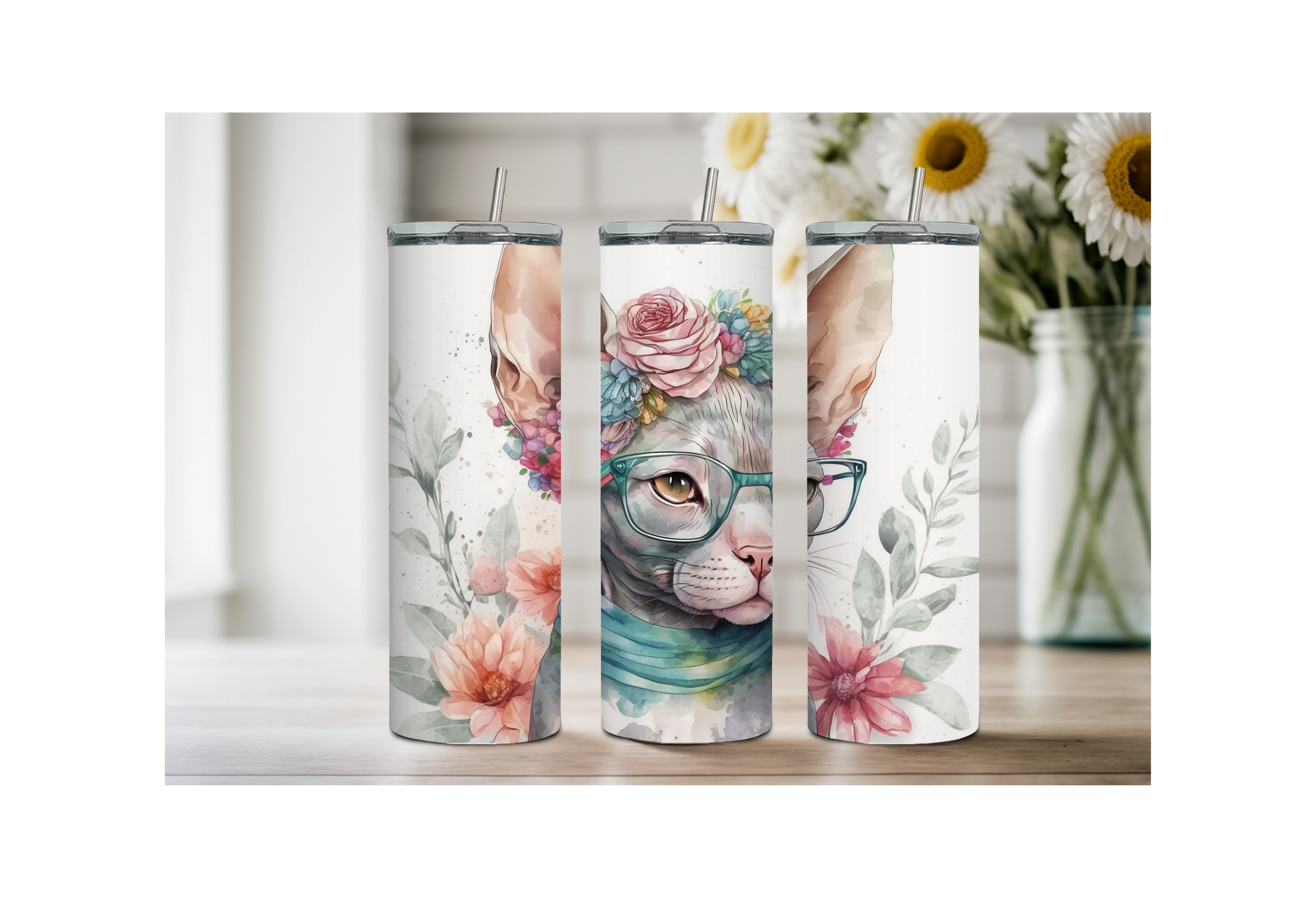 20 oz Sip with Cattitude tumbler
