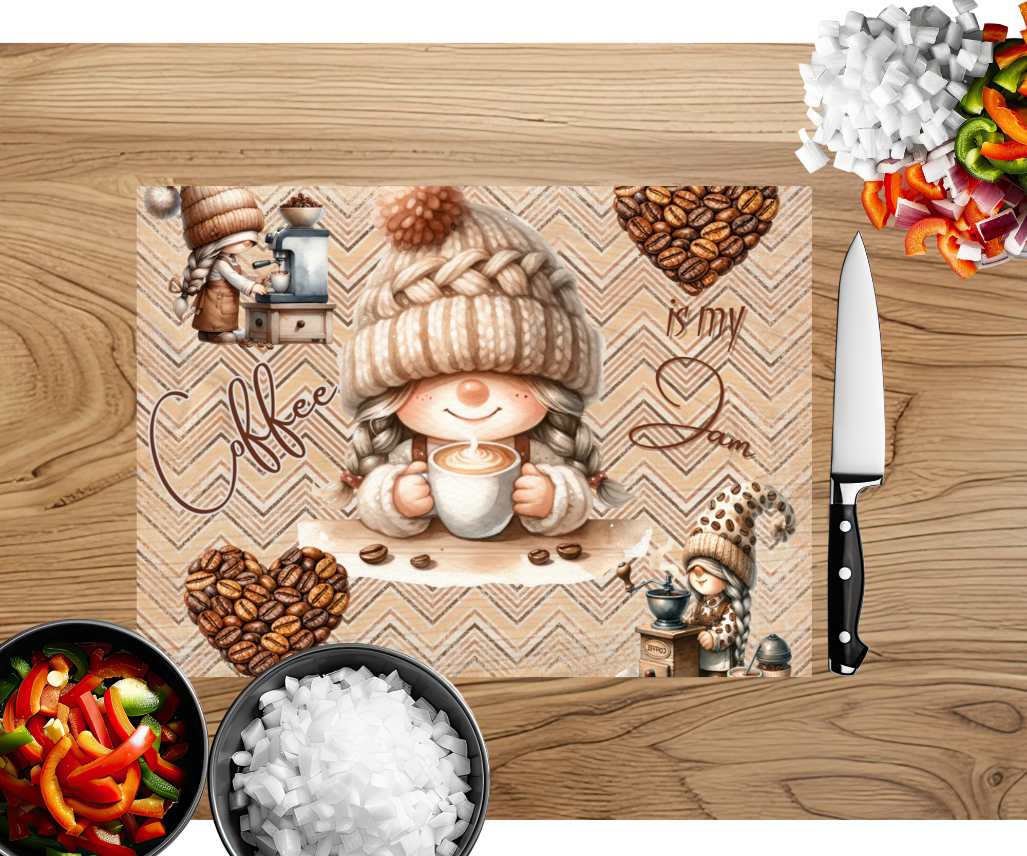 Brew‑tiful Morning Coffee Cutting Board