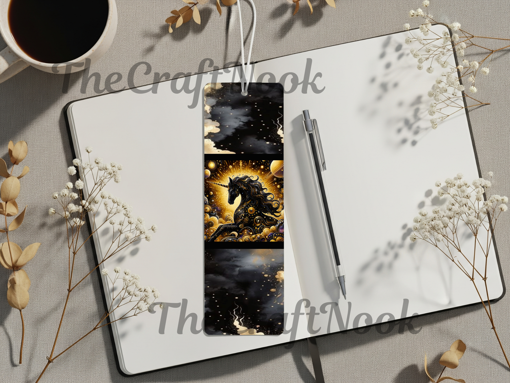 Aluminum Metal Bookmarks, Unicorn Images