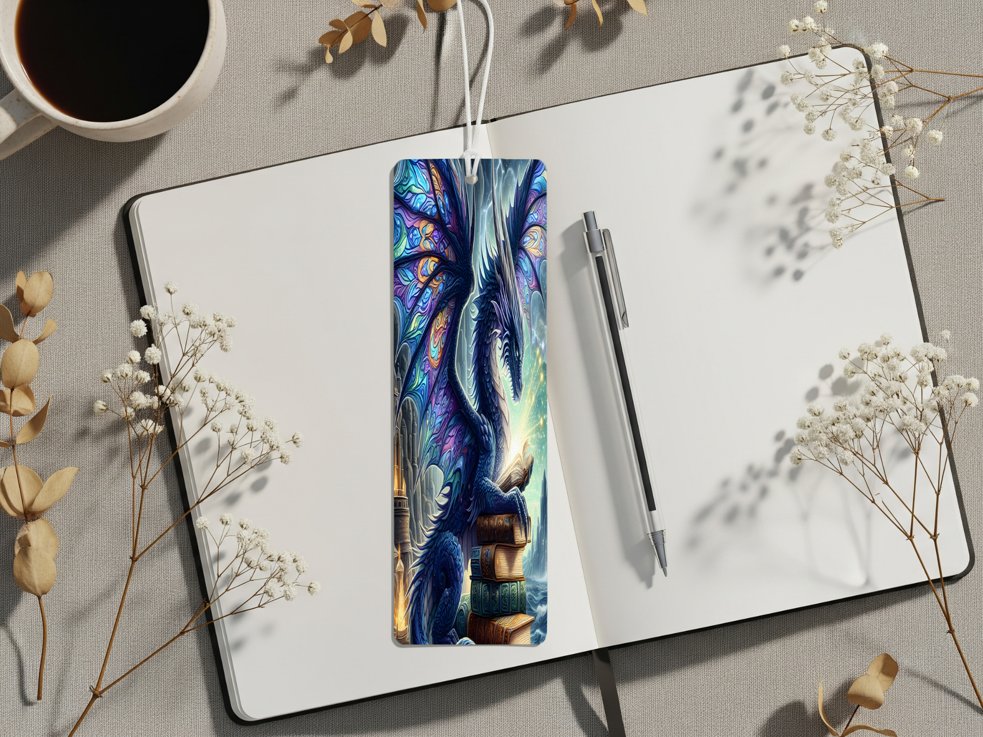 Aluminum Metal Bookmarks, Dragon Images. Mark your place in every adventure with a mystical dragon companion