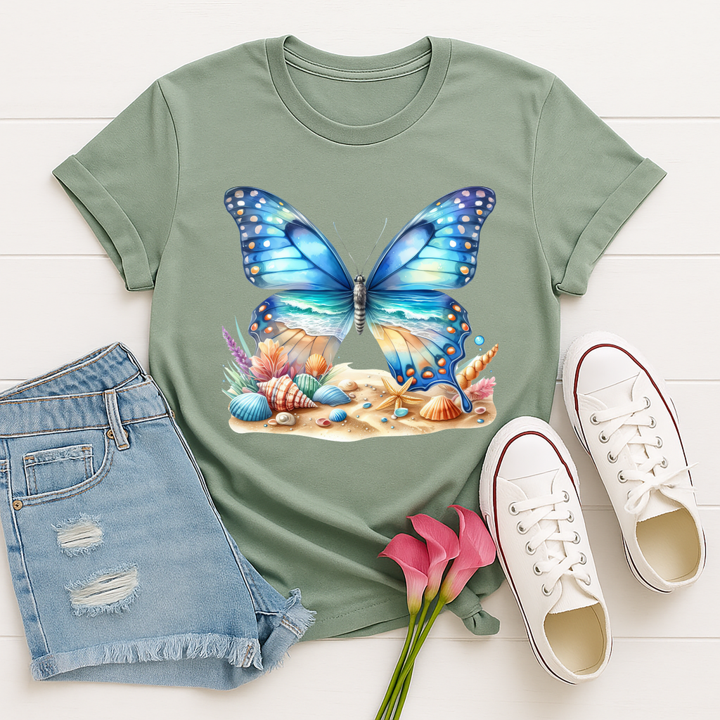 Beachy Butterfly Tee