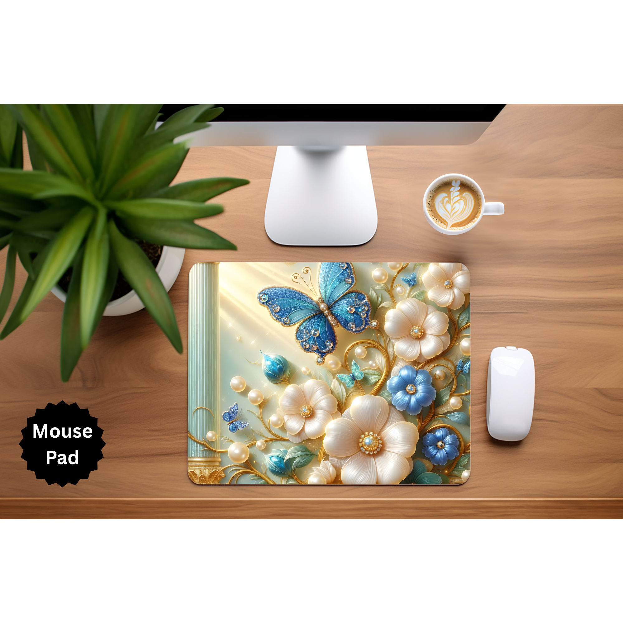Butterfly mouse pad