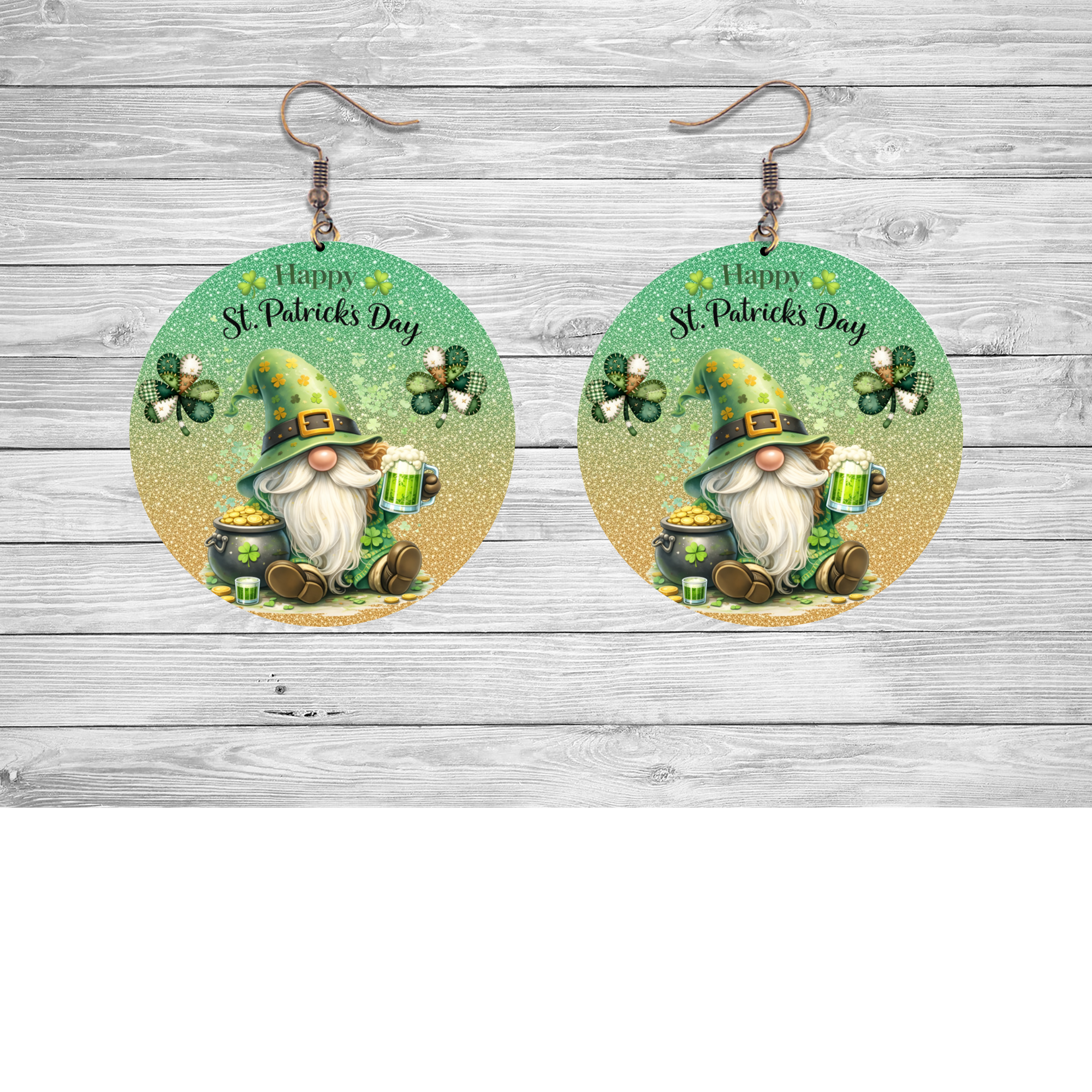 St. Patrick’s Day Gnome Earrings