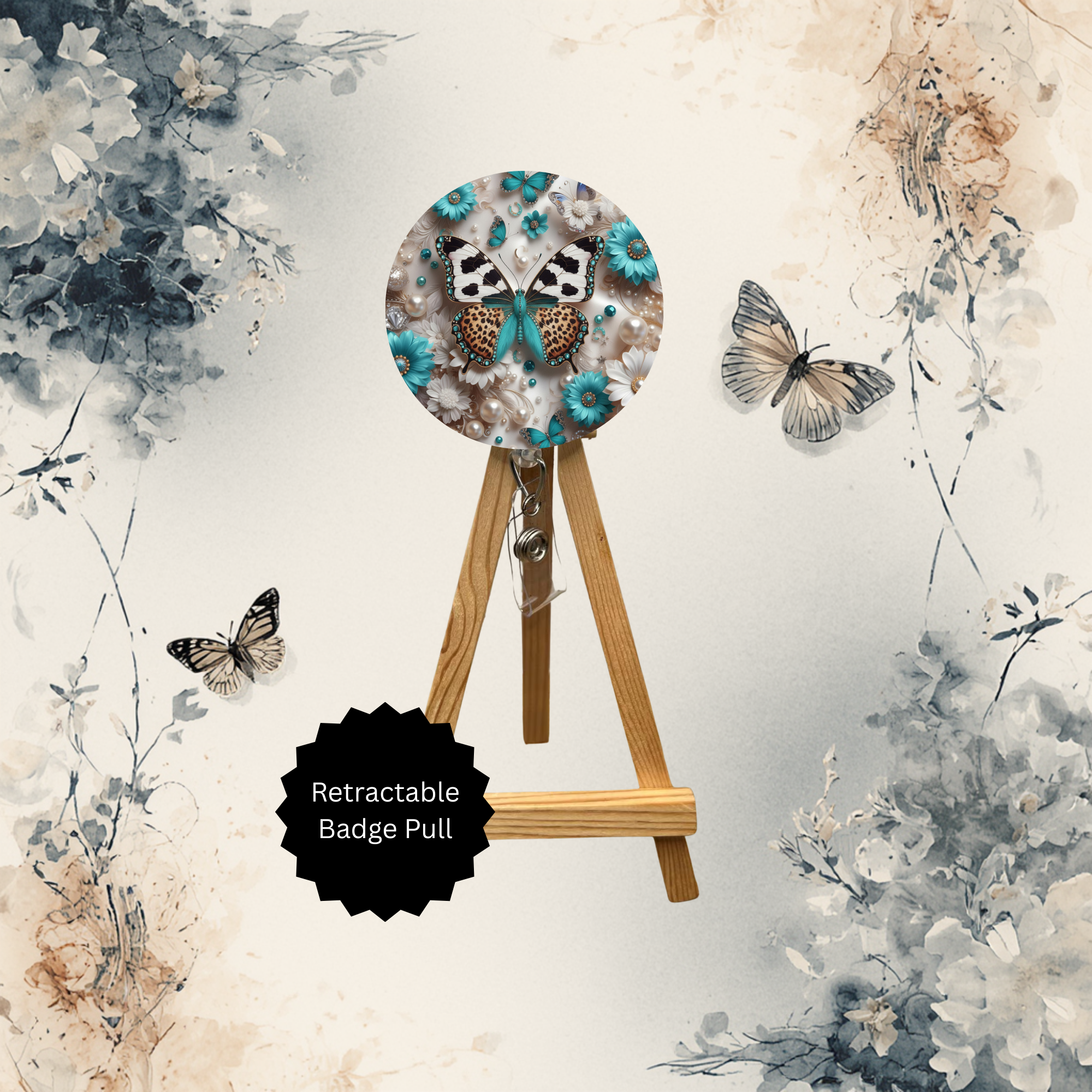 Butterfly badge pulls. Multiple Images available