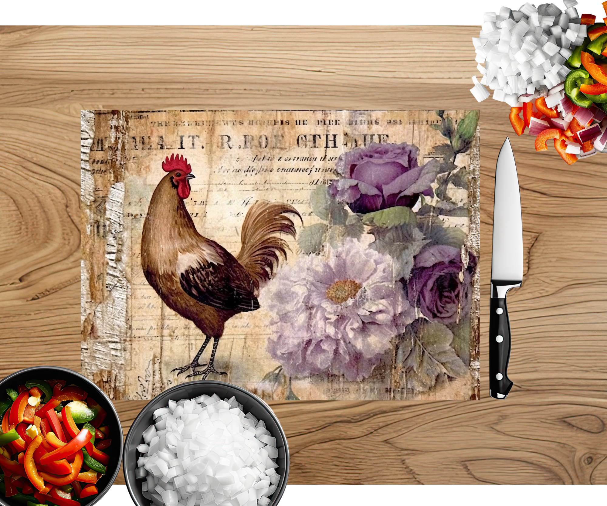 Cluck and Chop Chicken Cutting Boards