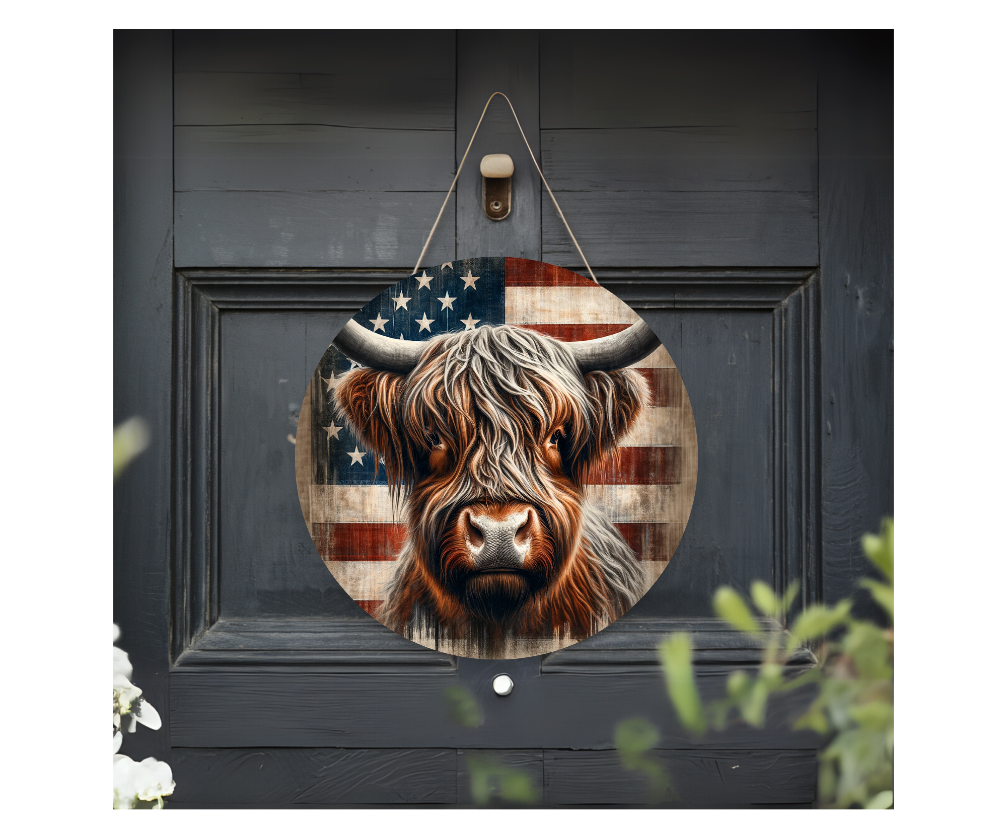 Highland Cow Door Signs