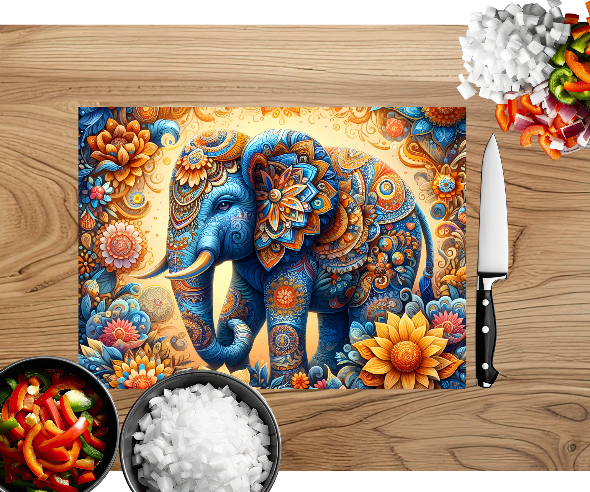 Wise & Wonderful Elephant Chopping Board