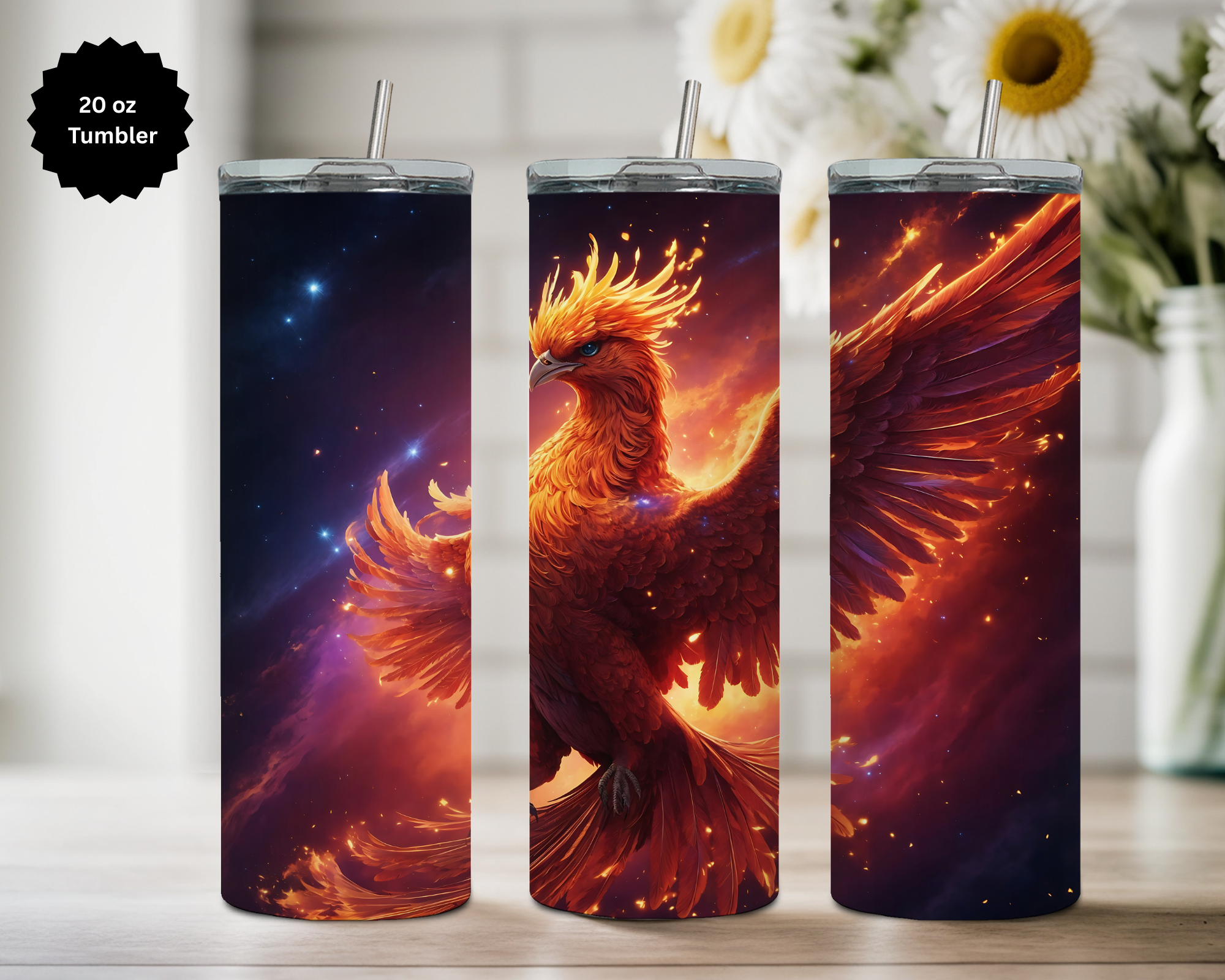 Phoenix 20 oz Stainless Steel Tumbler - Rise & Shine Collection