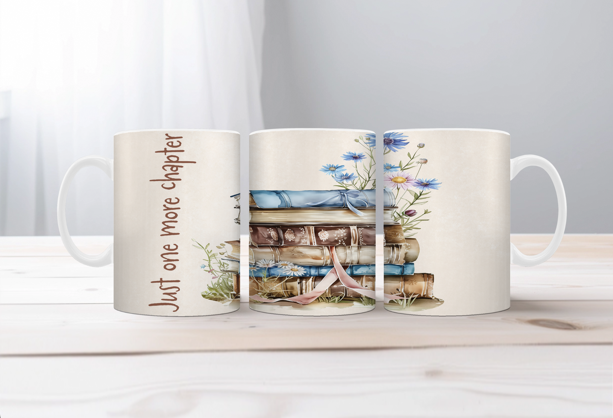 Chapter Sips Book Lover Mug. Two Sizes and Multiple images to choose from.