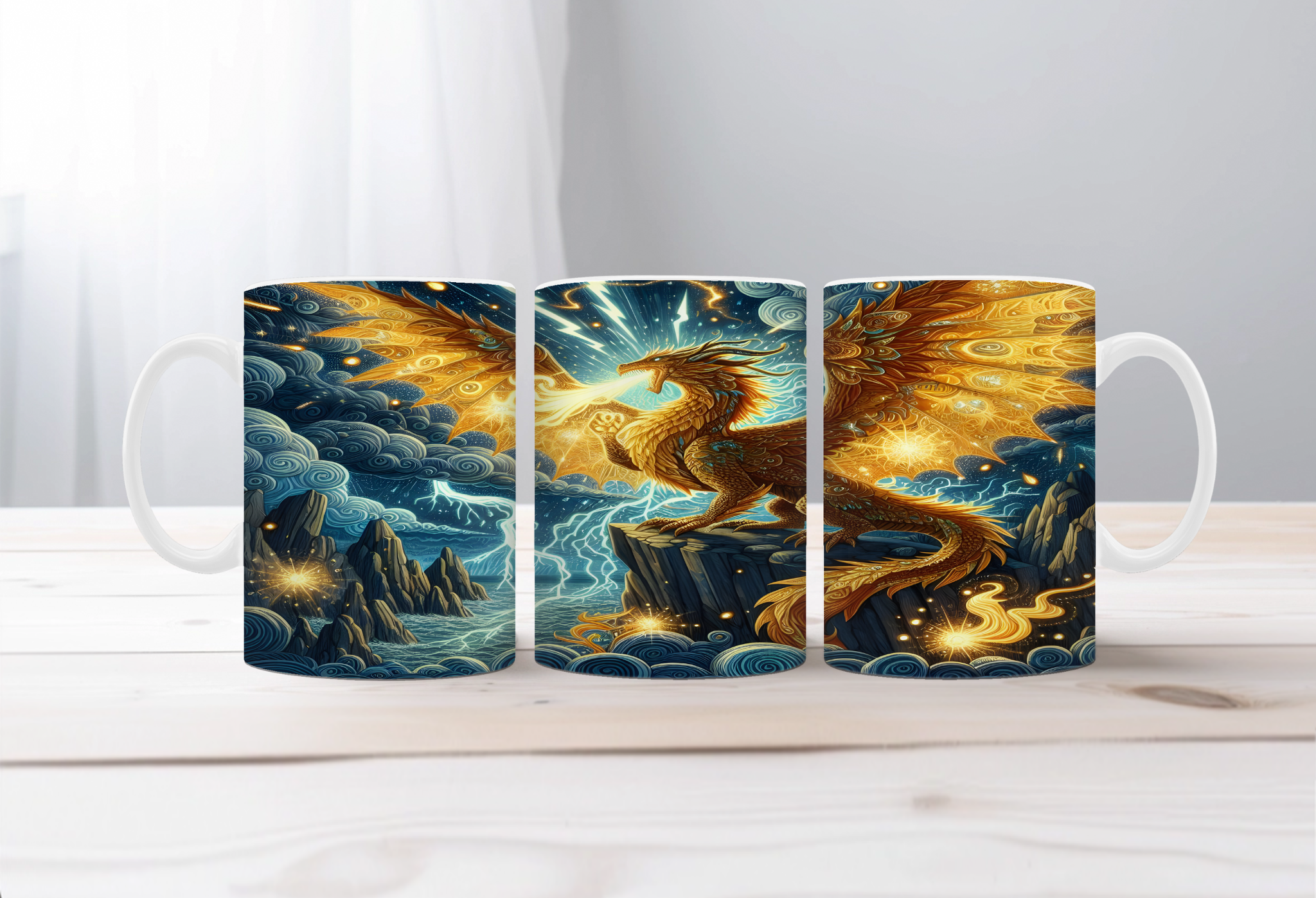 Majestic Dragon Scales Coffee Mug