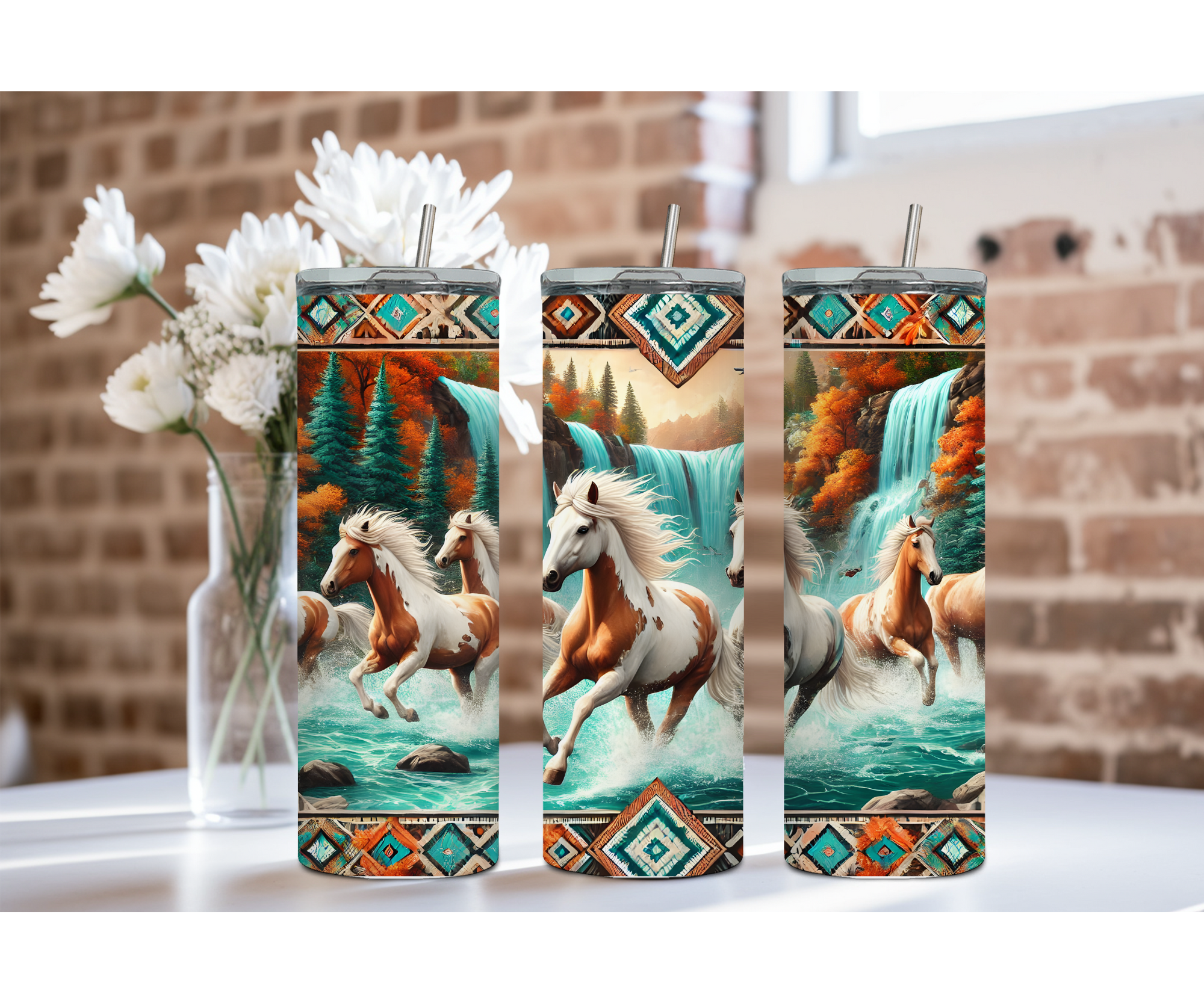 Horse Stainless Steel Tumblers and mugs Multiple Sizes and Images Available