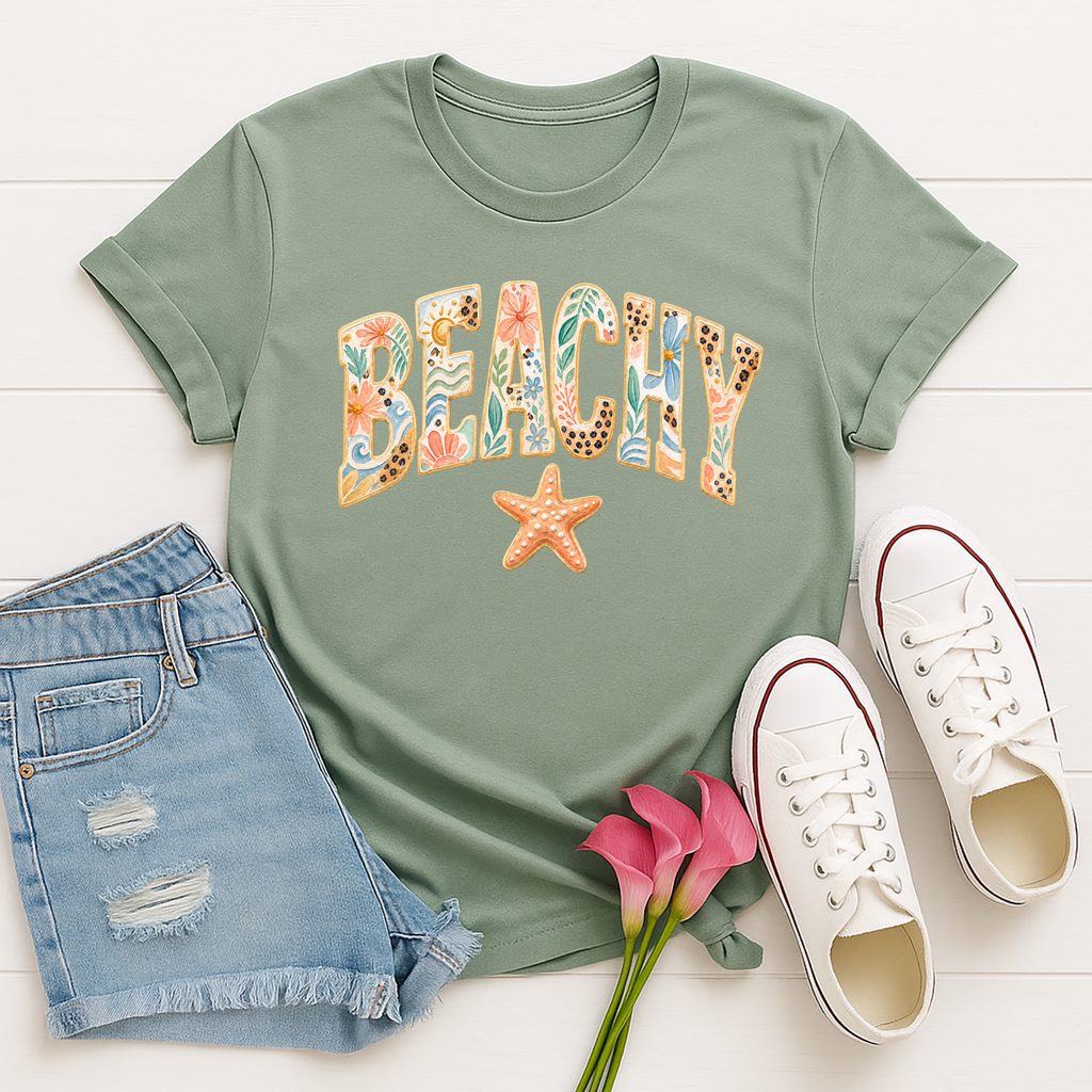 Beachy Tee – Soft Unisex Graphic Tee