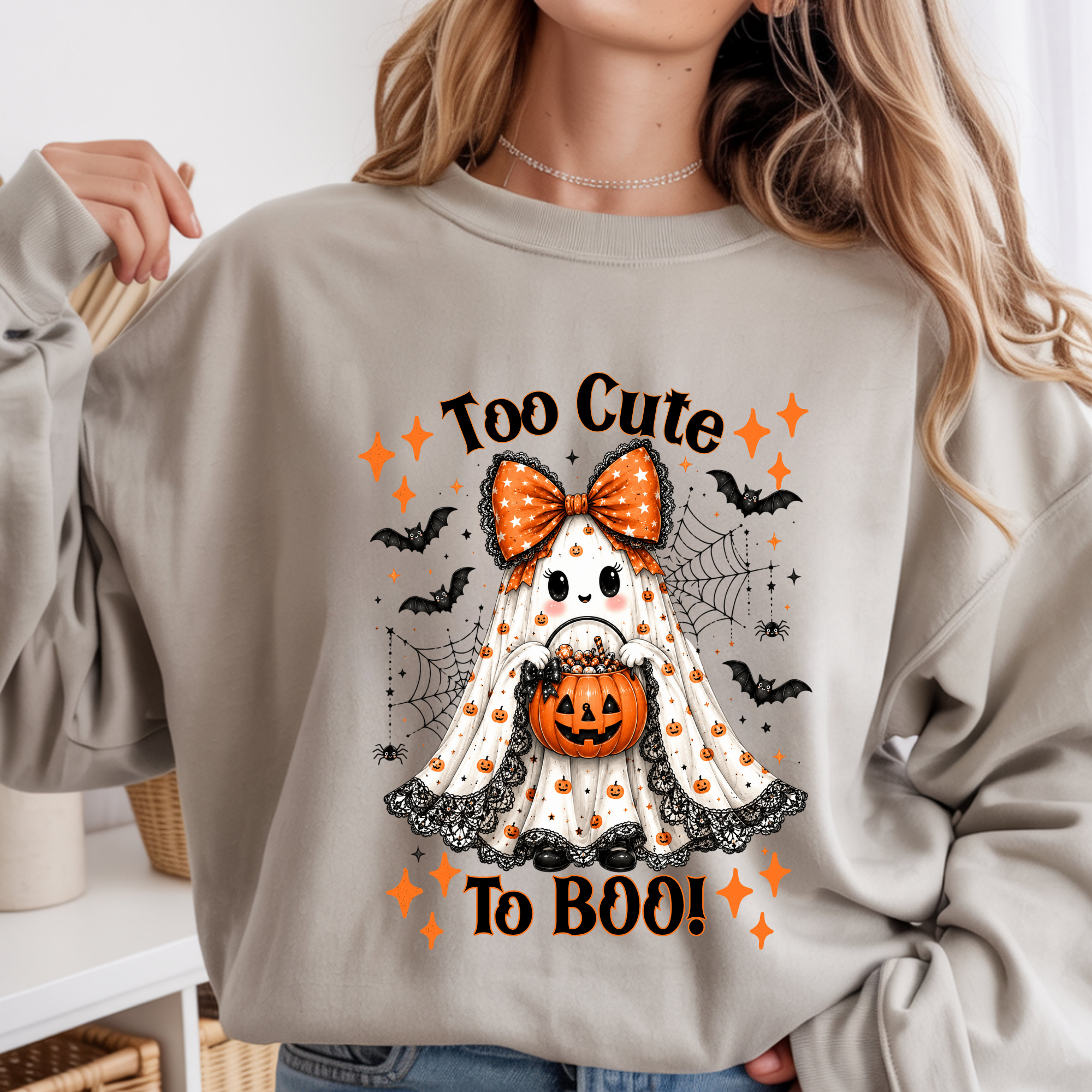 Too Cute to Boo Long Sleeve Tee