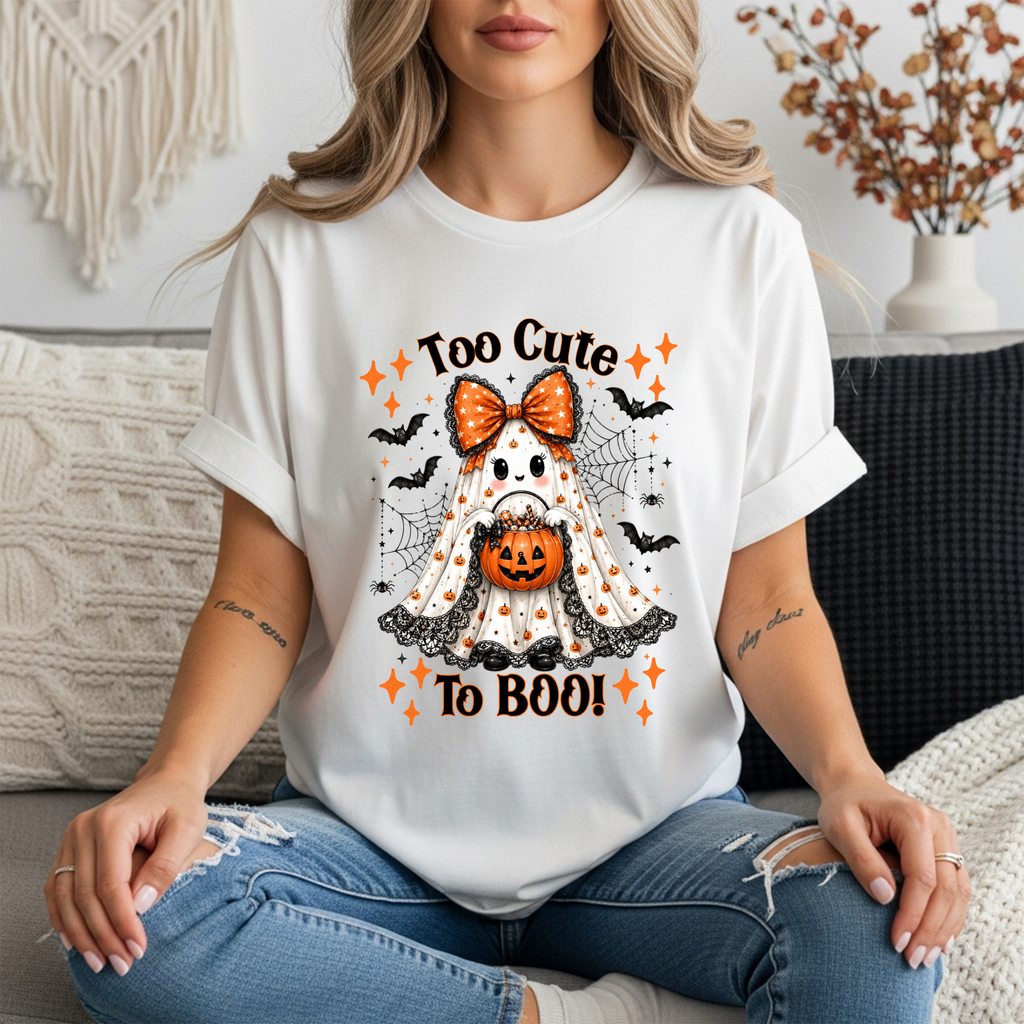 Too Cute to Boo Short Sleeve Tee