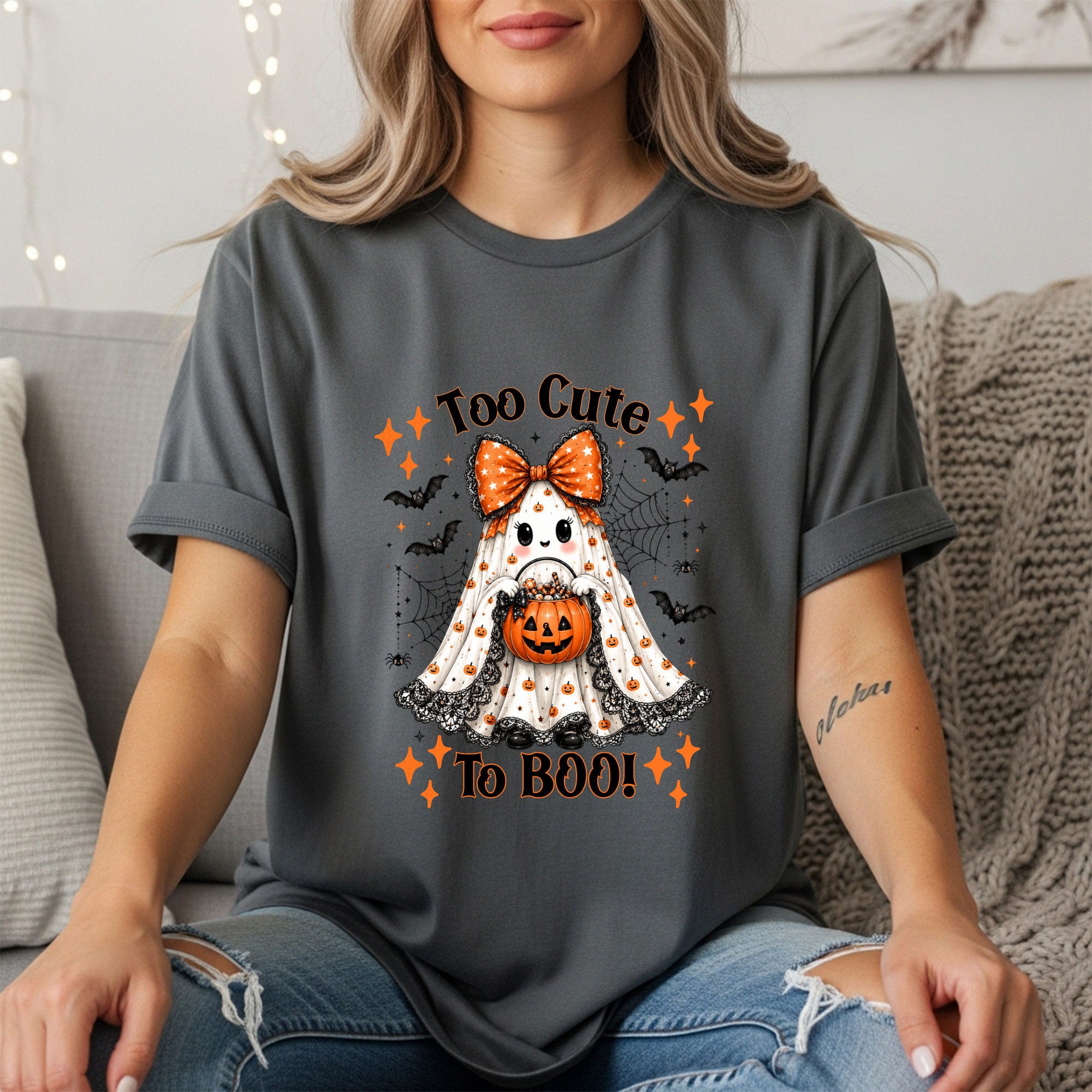 Too Cute to Boo Short Sleeve Tee