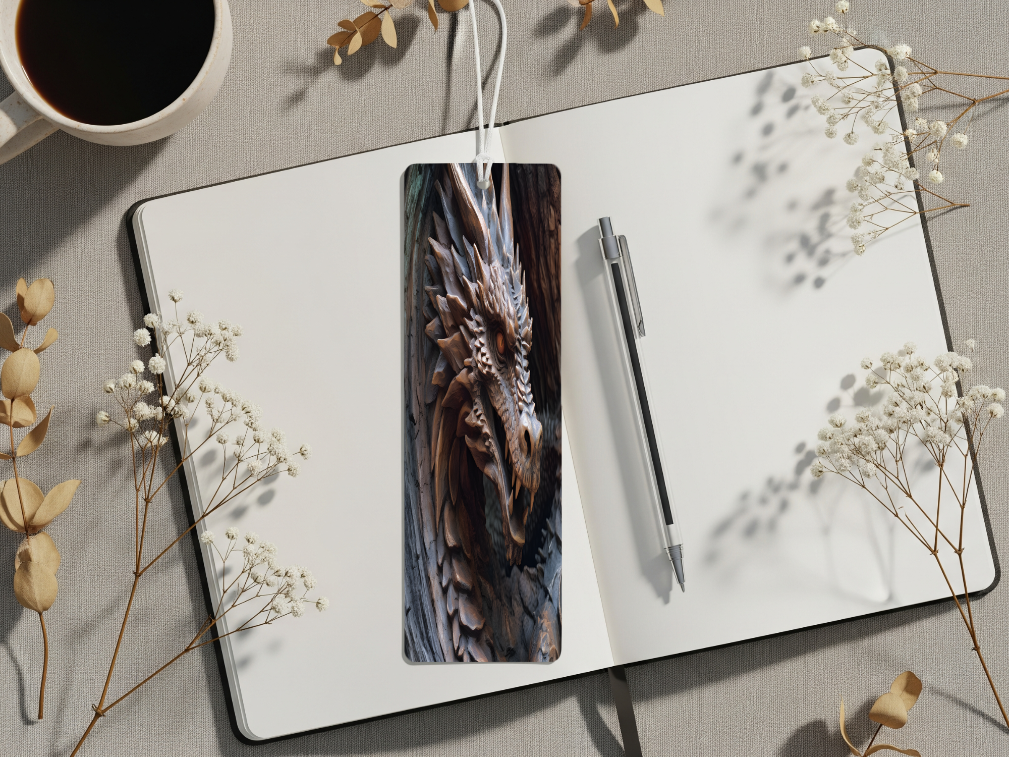 Aluminum Metal Bookmarks, Dragon Images. Mark your place in every adventure with a mystical dragon companion