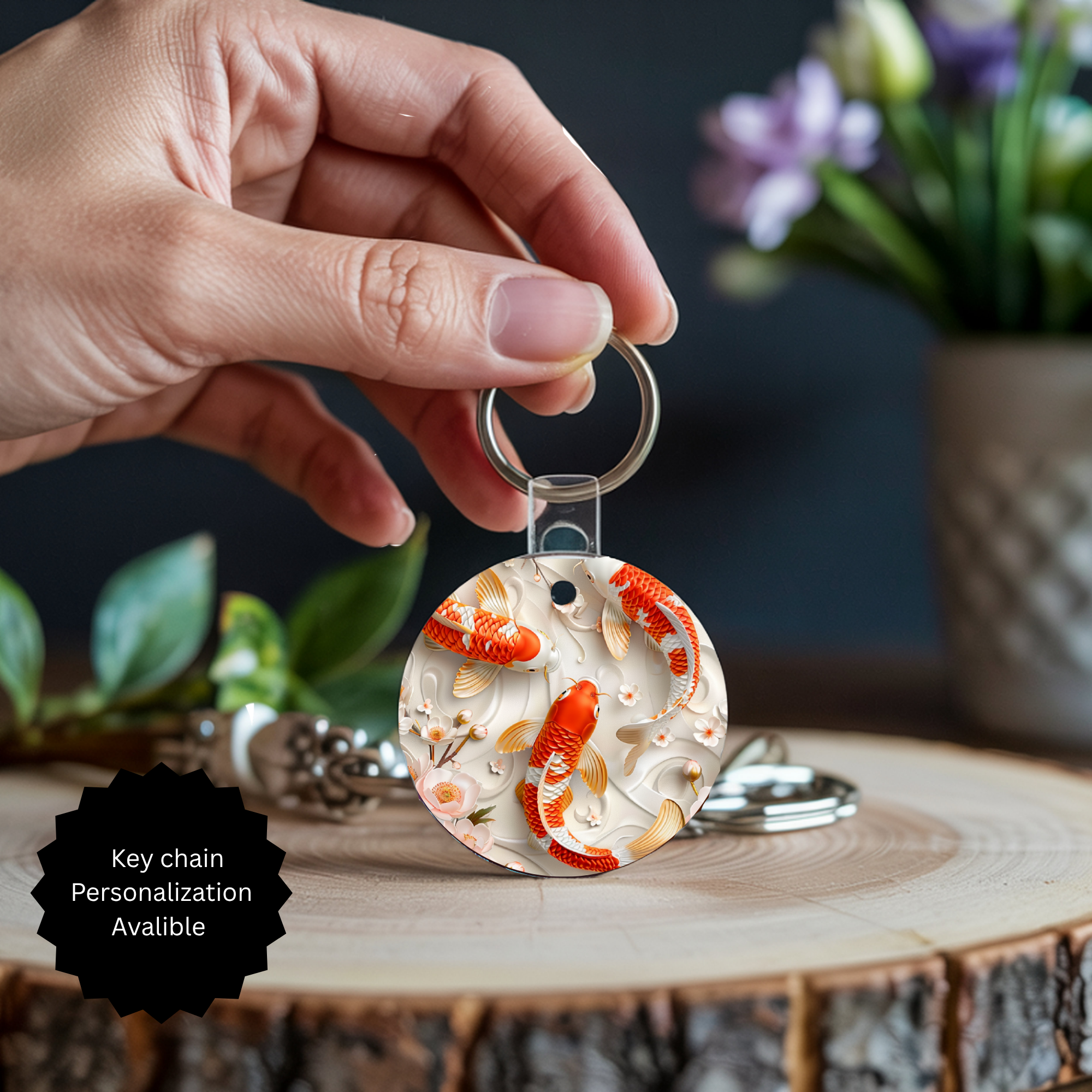 Koi Fish Keychain