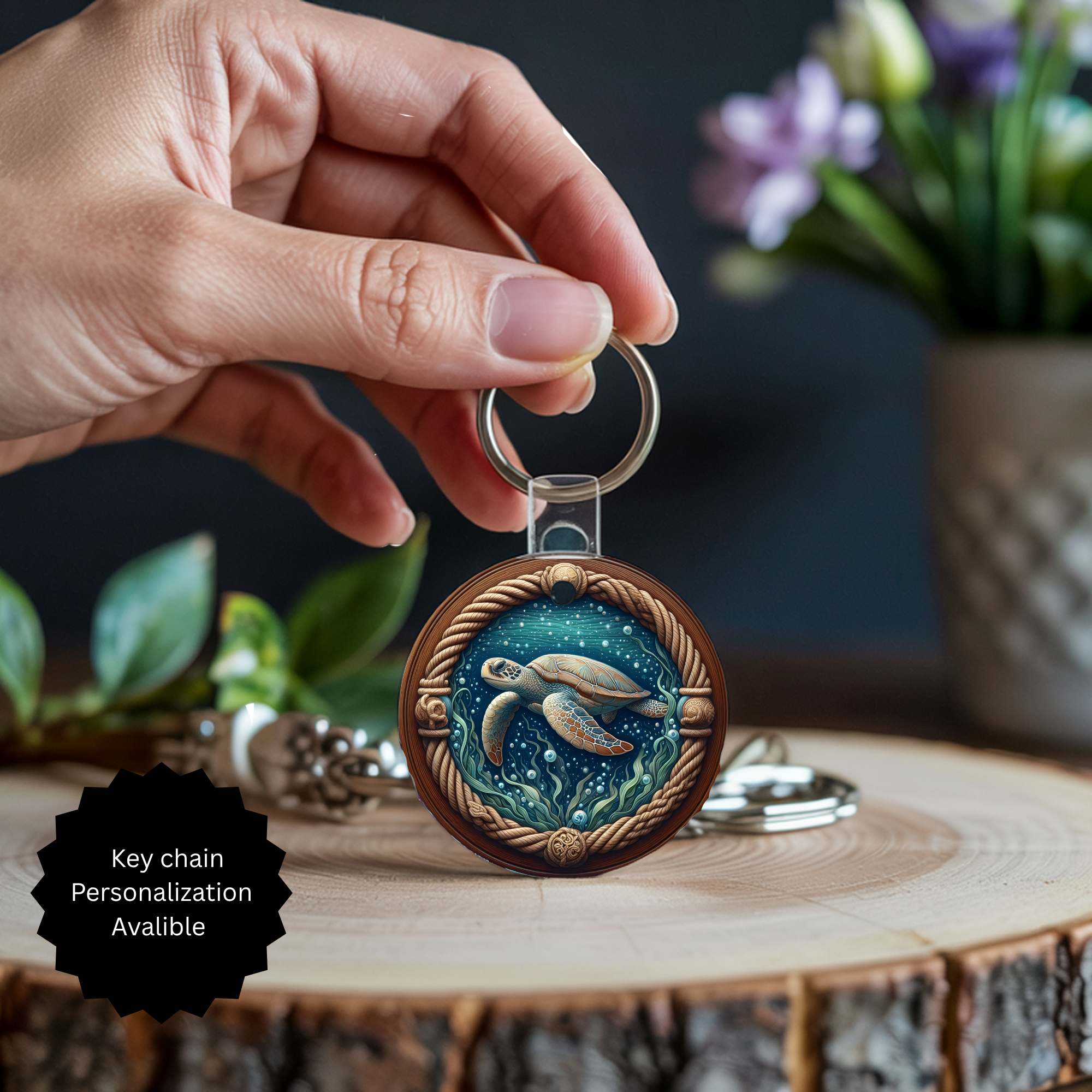 Sea Turtle Keychain