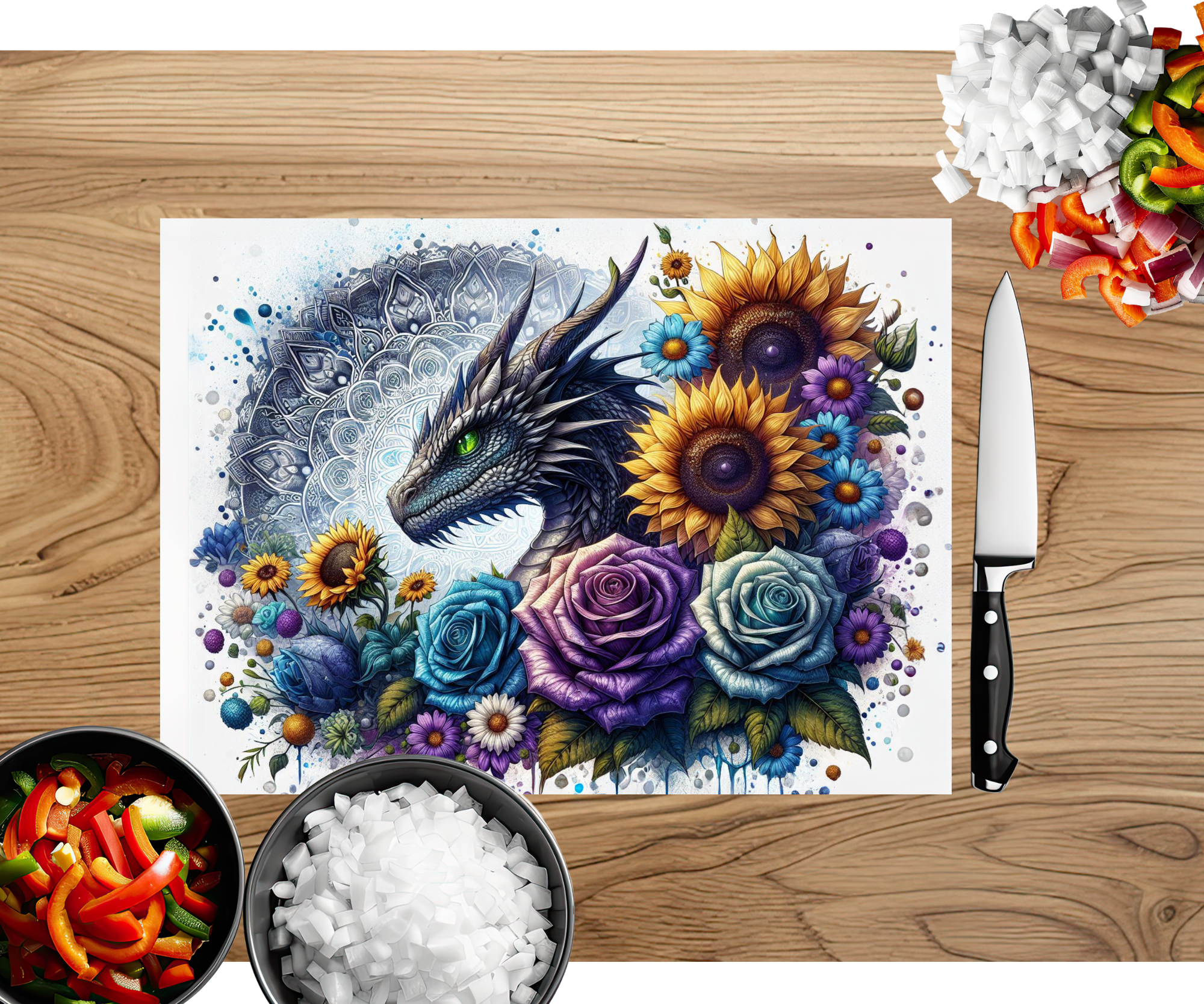 Majestic Dragon Scales Cutting Board