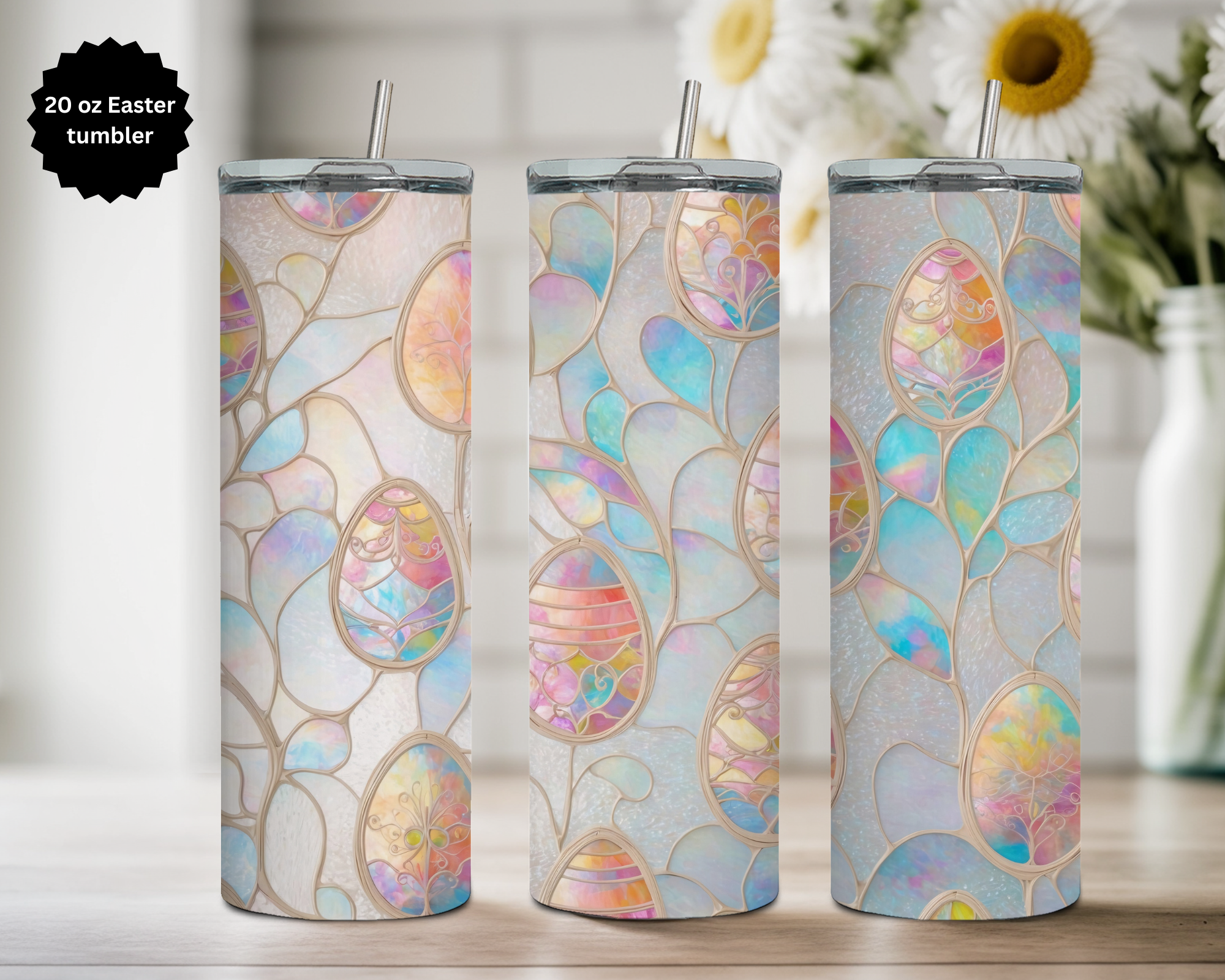 20 oz Easter Tumbler Collection. Multiple Images Available.