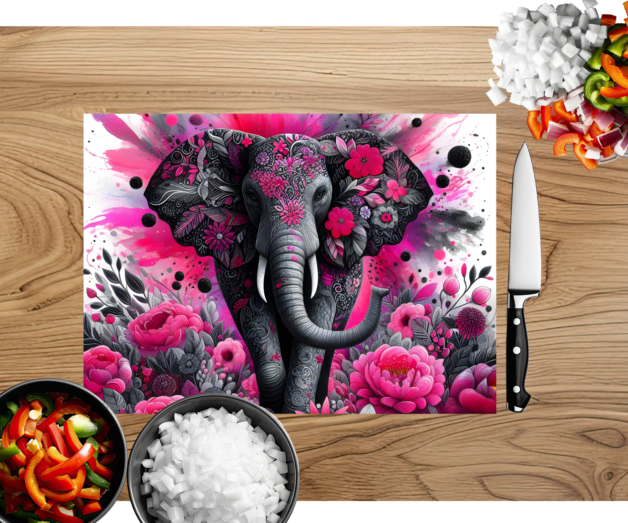Wise & Wonderful Elephant Chopping Board
