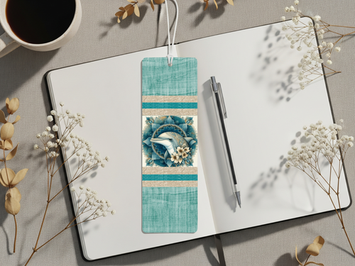Aluminum Metal Bookmarks, Dolphin images. Make every chapter a splash!