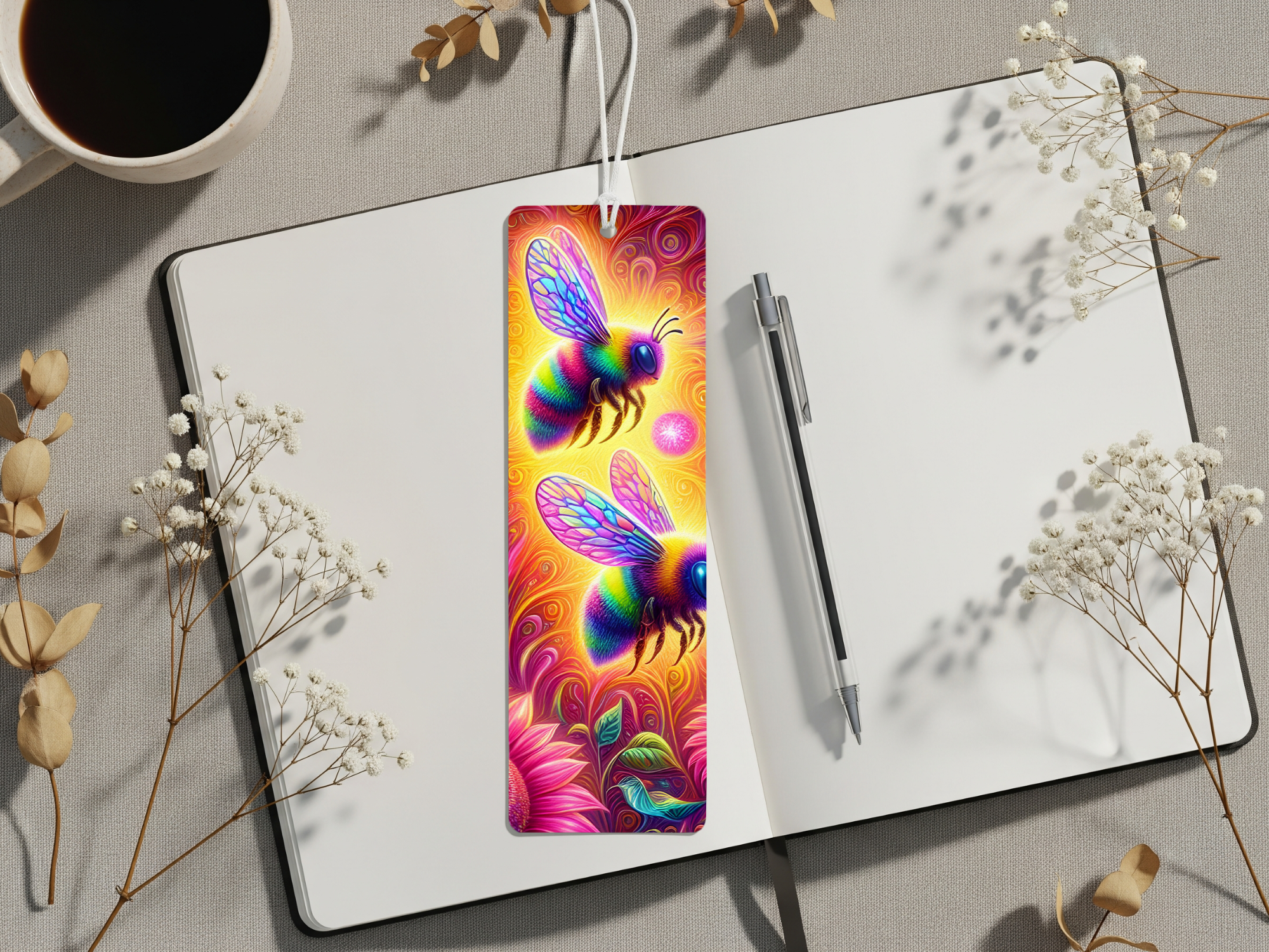Aluminum Metal Bookmarks, Honeybee Images Make every chapter “bee” sweet! 🐝💛