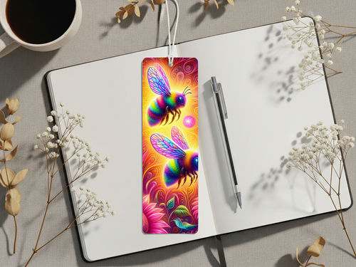Aluminum Metal Bookmarks, Honeybee Images Make every chapter “bee” sweet! 🐝💛