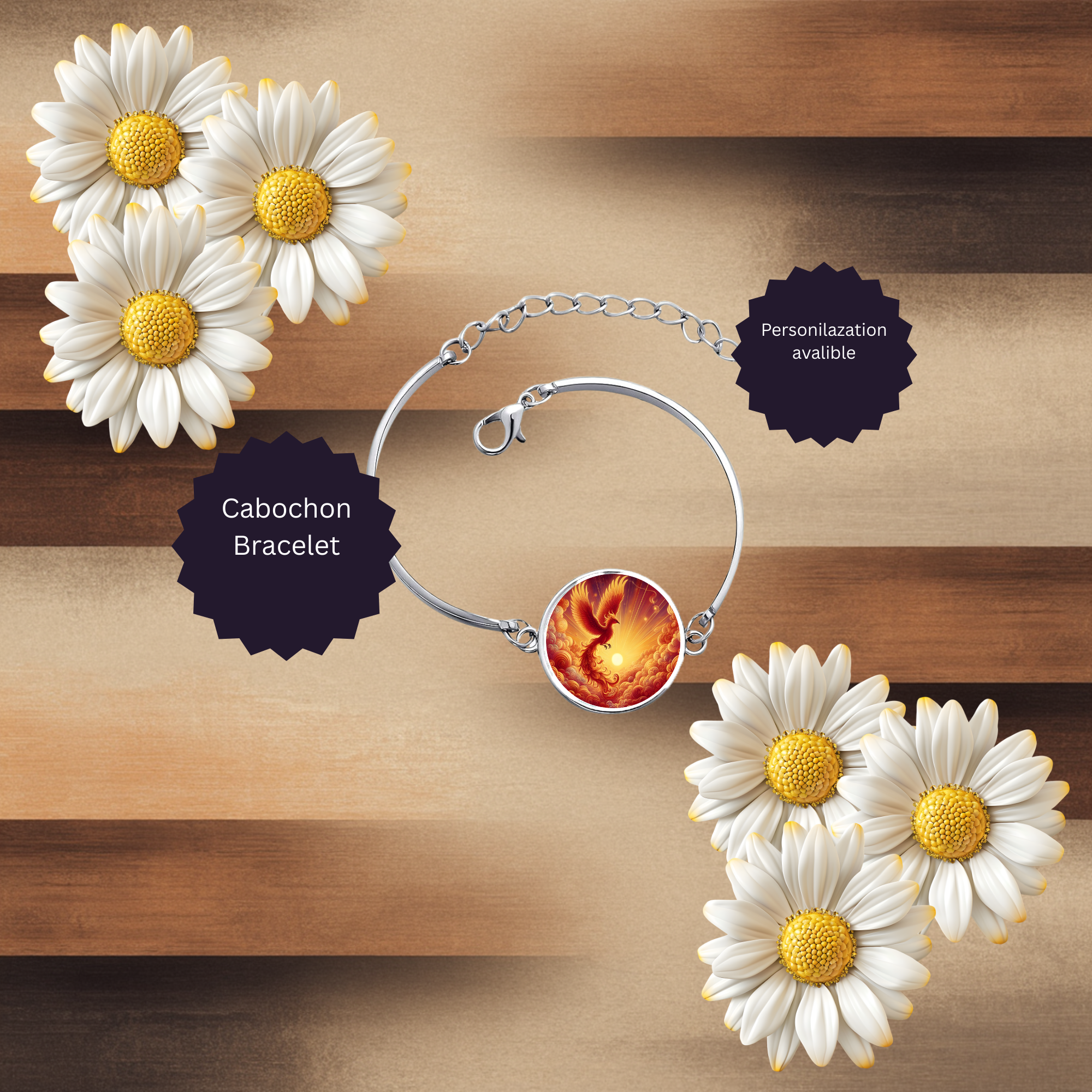 Phoenix Bracelets - Mythical Fire Bird Charm Bracelets
