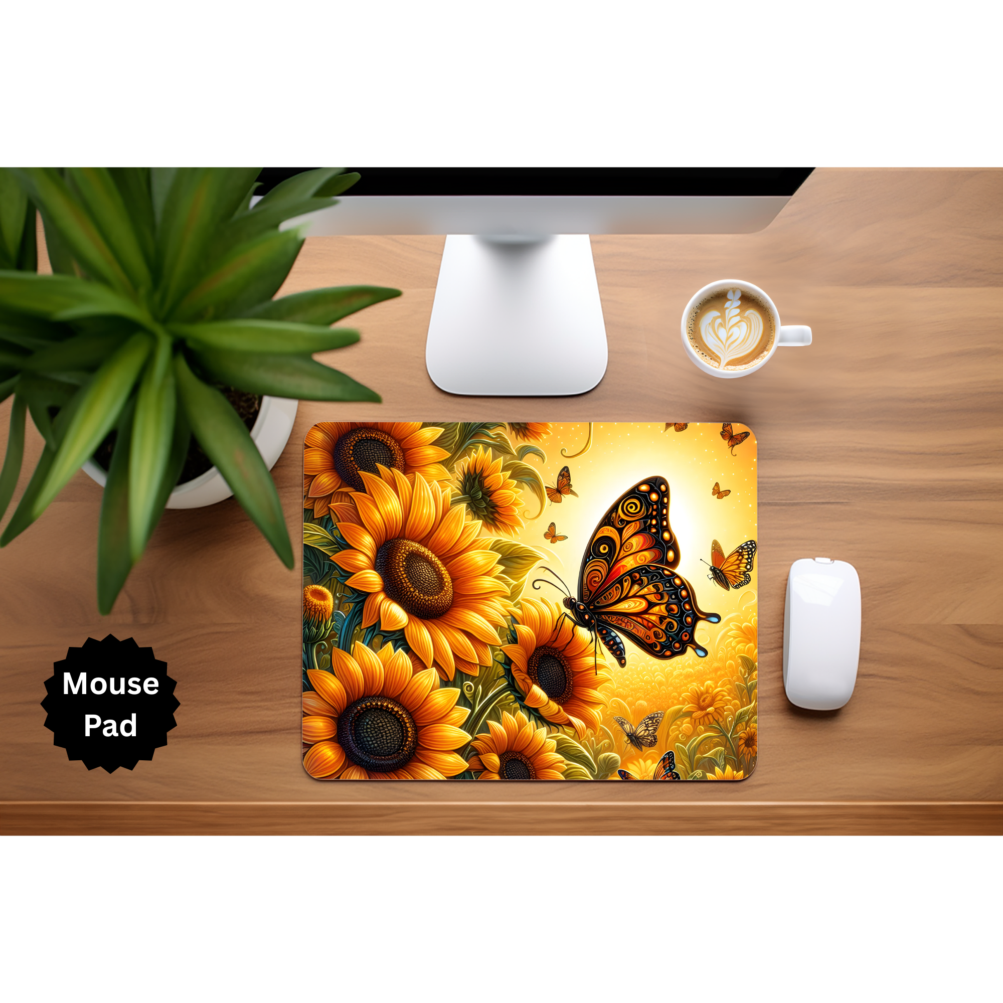 Butterfly mouse pad