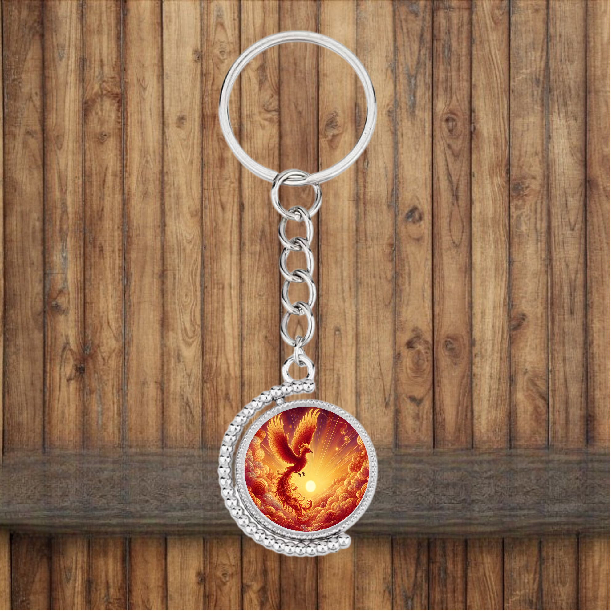 Phoenix Bezel Keychain