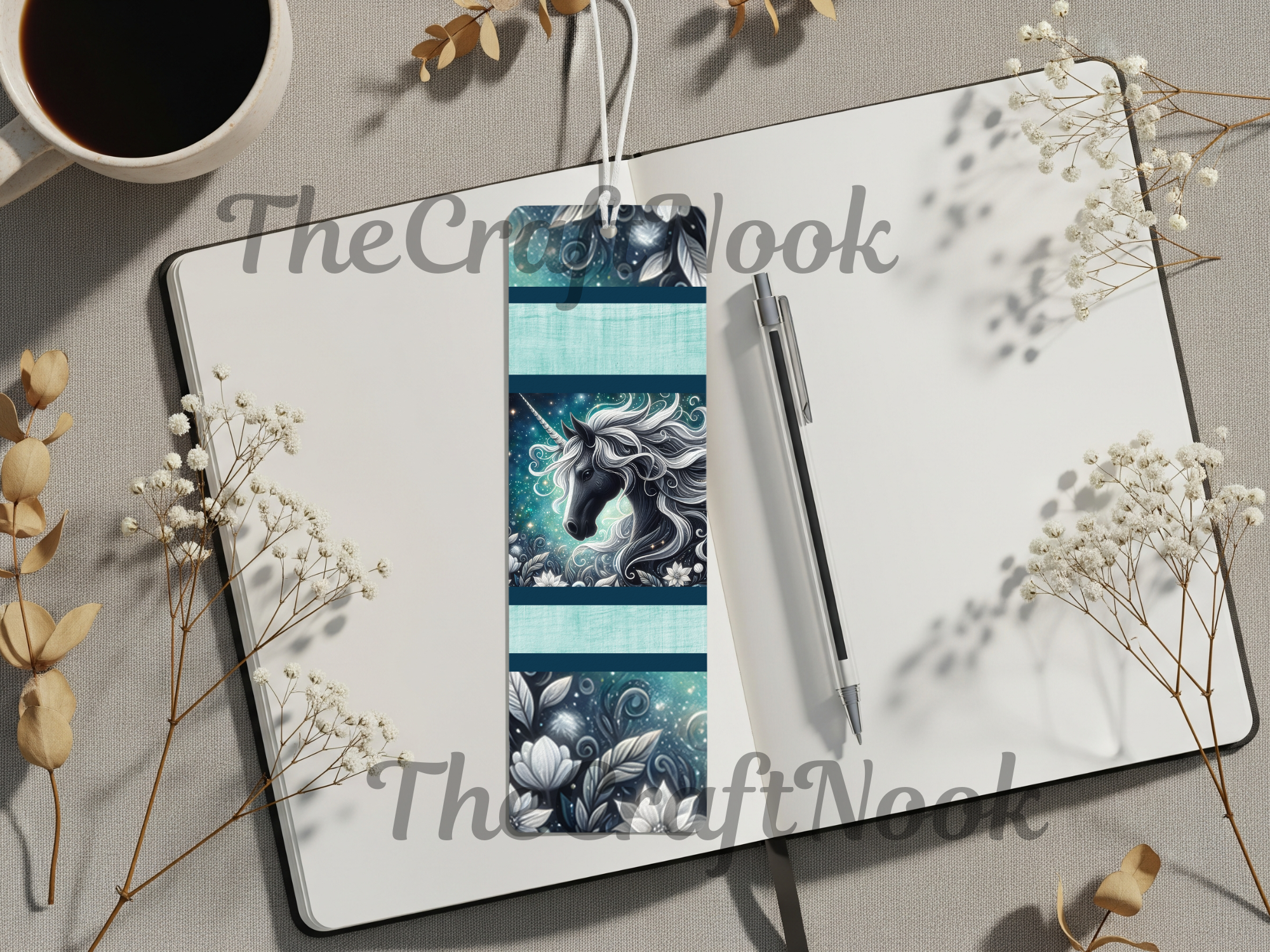 Aluminum Metal Bookmarks, Unicorn Images