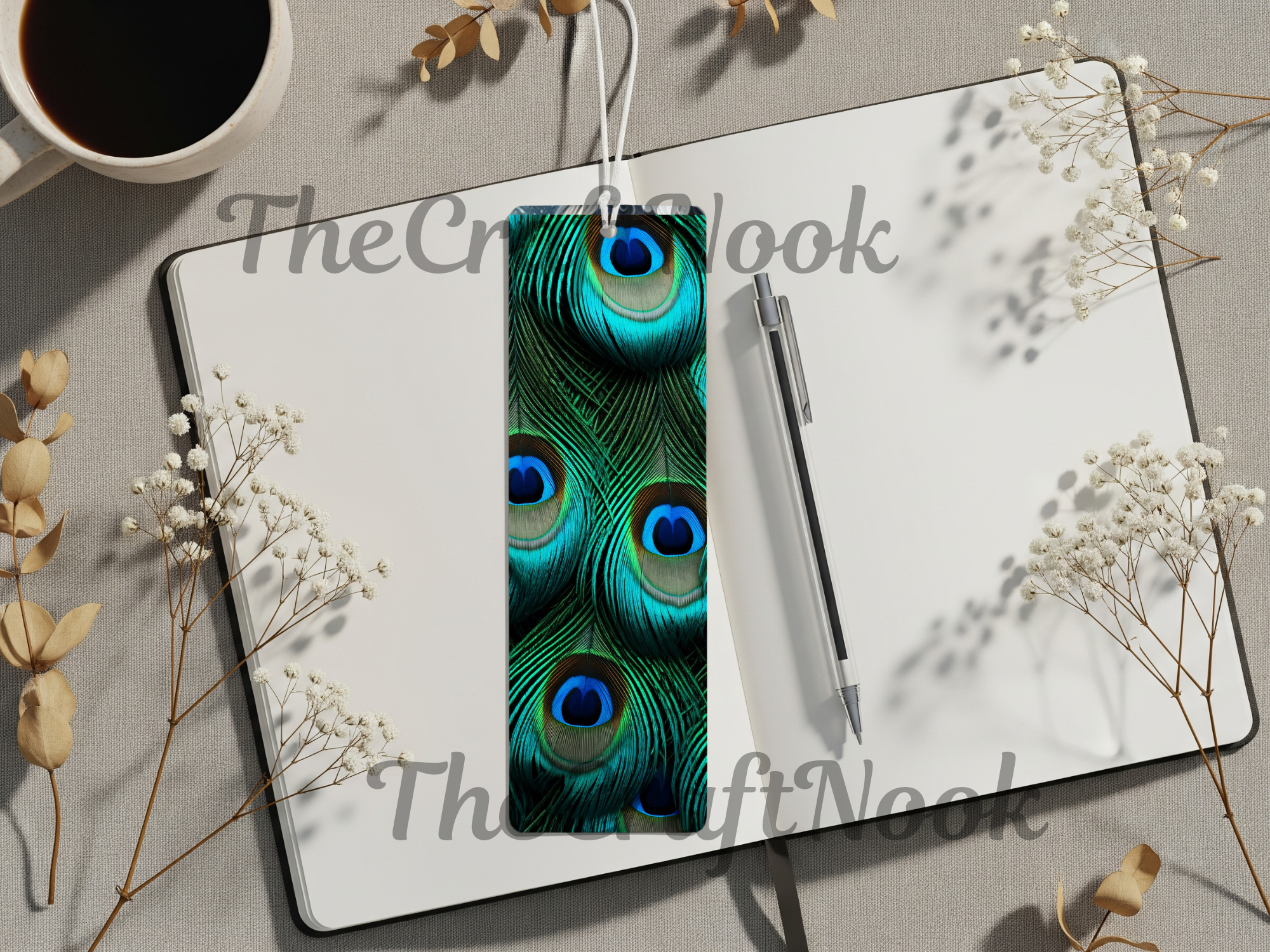 Aluminum Metal Bookmarks, Peacock Images, A little luxury for every chapter