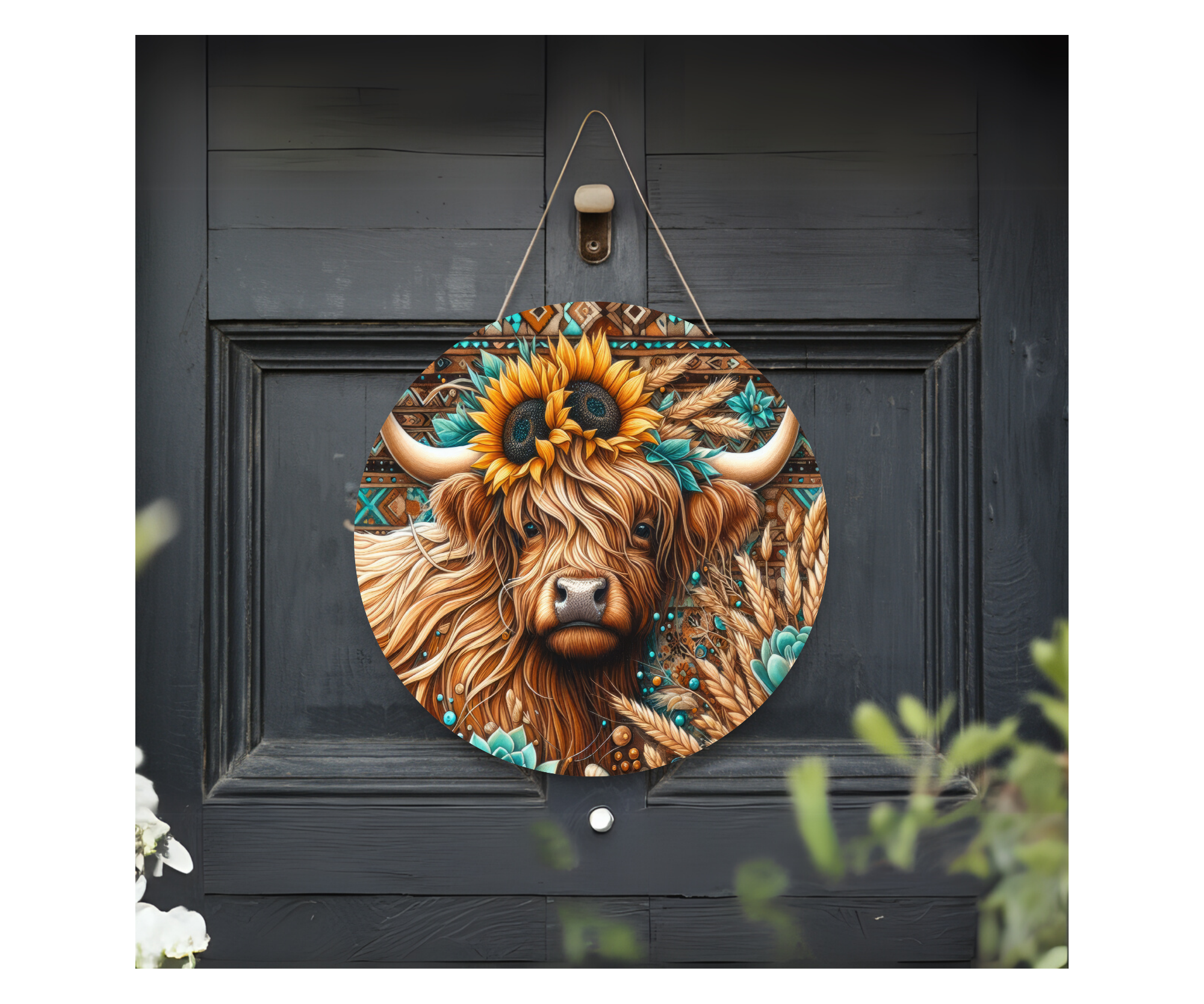 Highland Cow Door Signs