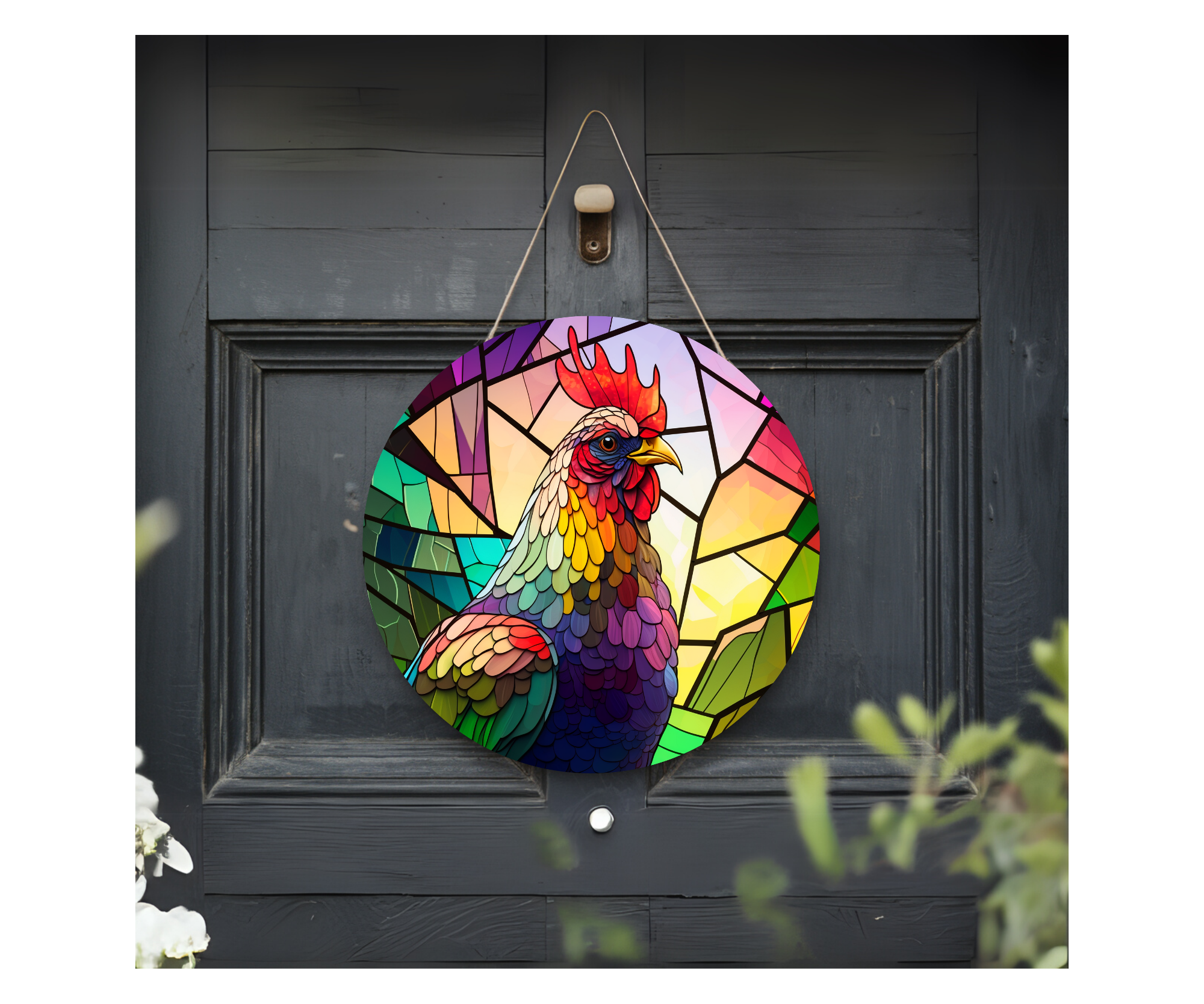 Cluck In & Stay Awhile Chicken Door Signs