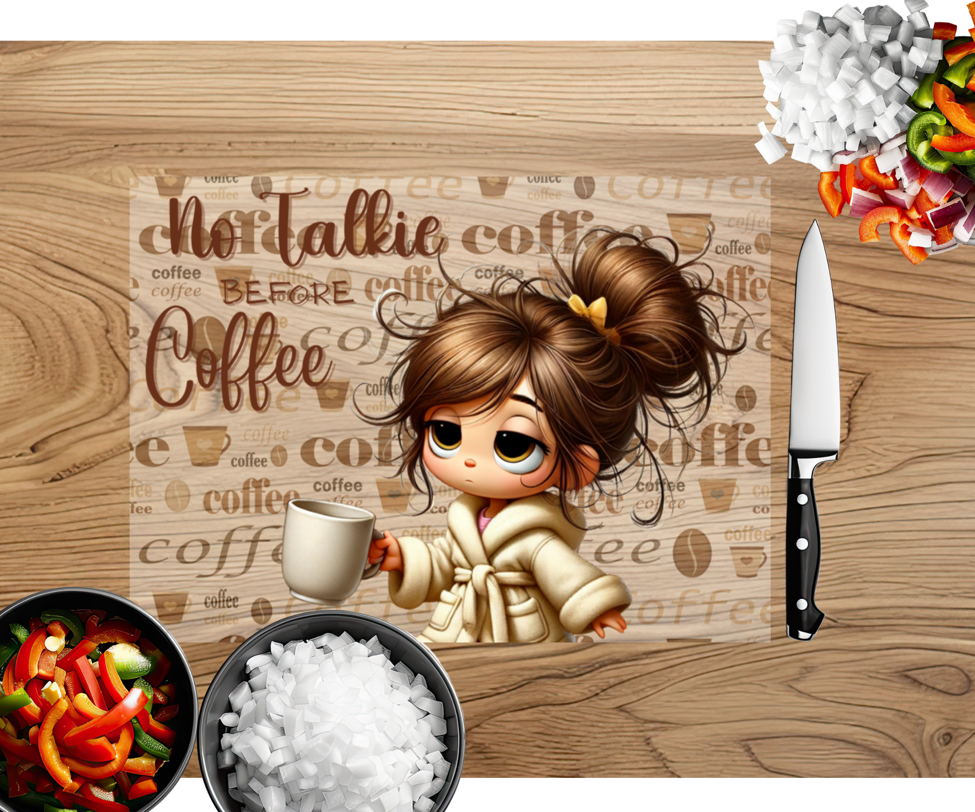 Brew‑tiful Morning Coffee Cutting Board