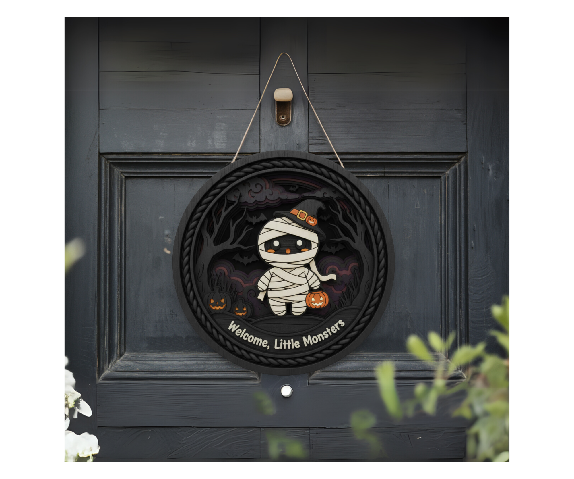Spooky season Halloween Door signs