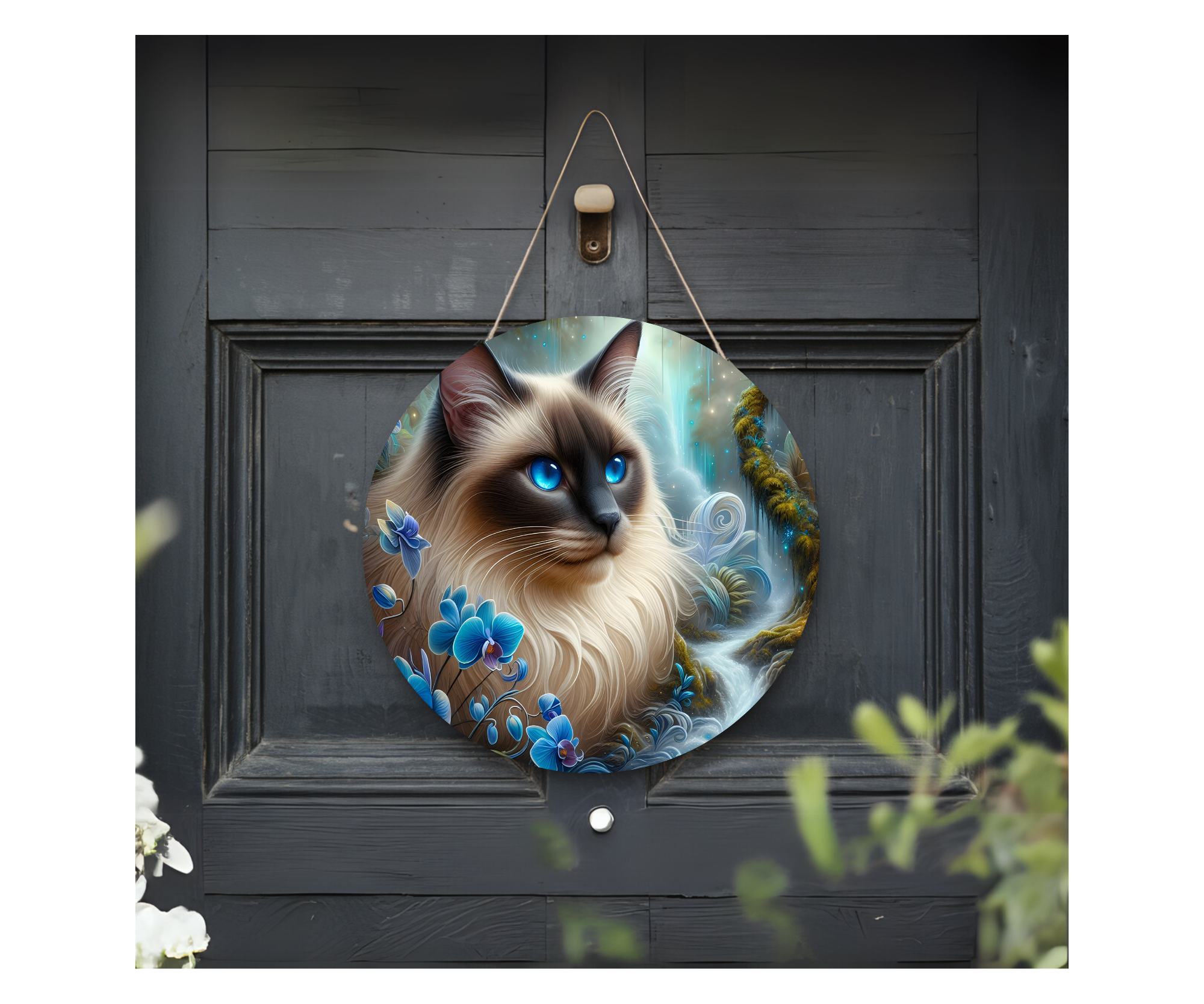 Purr‑sonality Lives Here Cat Door signs