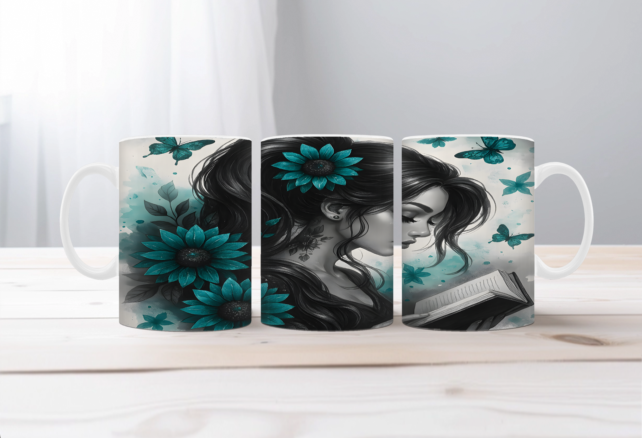 Chapter Sips Book Lover Mug. Two Sizes and Multiple images to choose from.