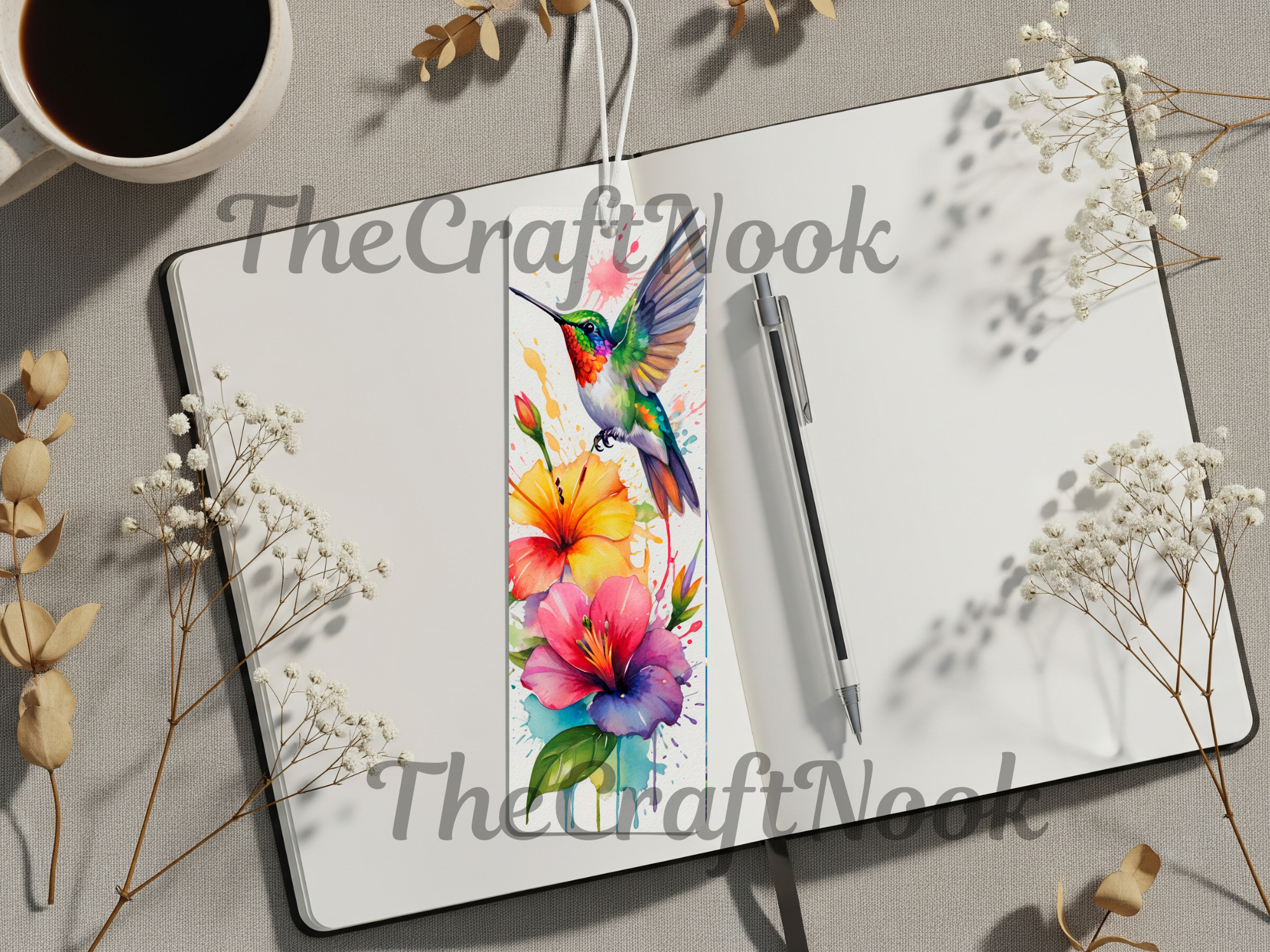 Aluminum Metal Bookmarks, Hummingbird Images Let your next chapter bloom. 🌺✨