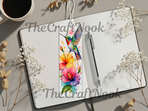 Aluminum Metal Bookmarks, Hummingbird Images Let your next chapter bloom. 🌺✨